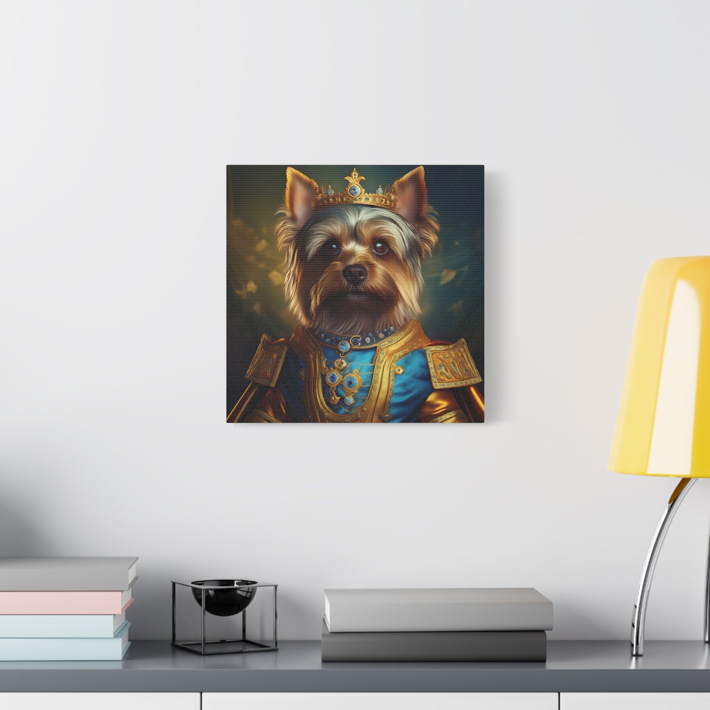Yorkshire Terrier Renaissance Pet Portrait on Canvas | Wall Art | Wall Print | Dog Art