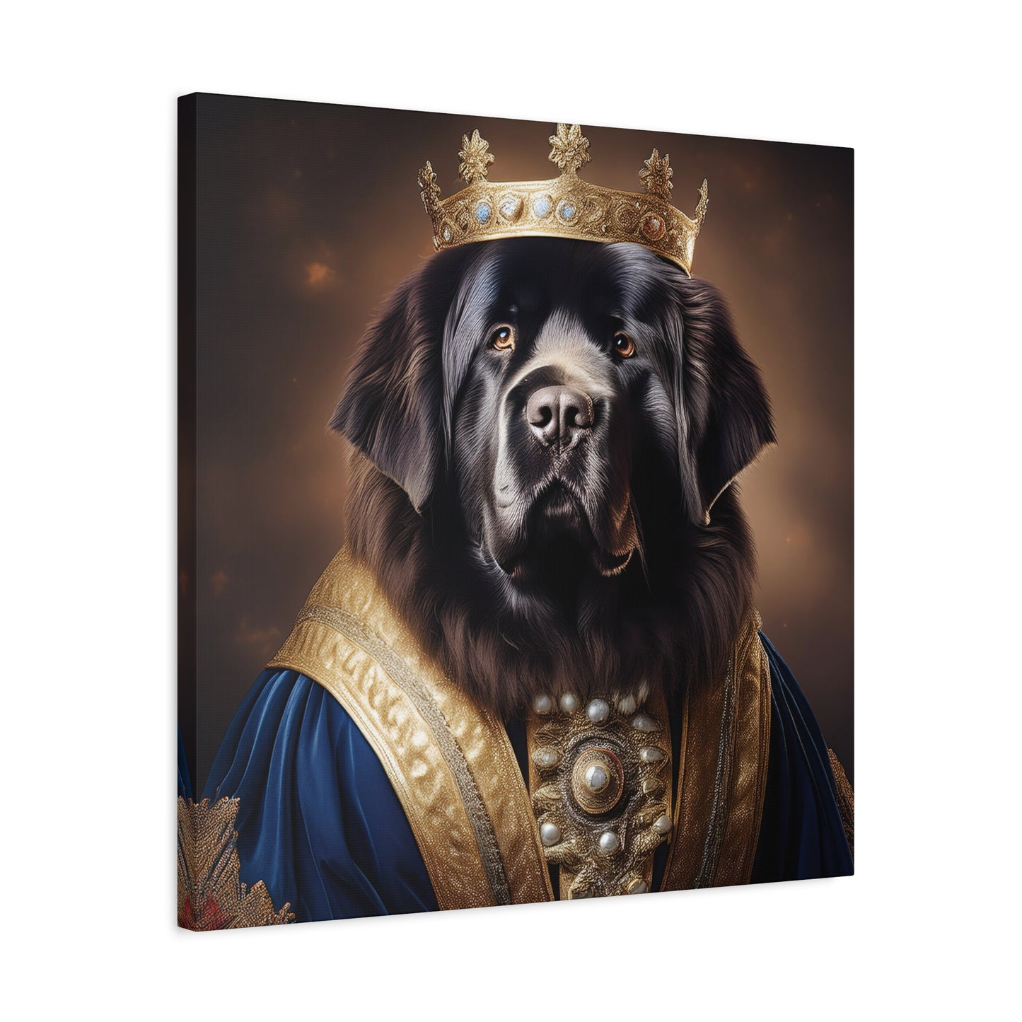 Newfoundland Renaissance Pet Portrait on Canvas | wall art | wall print