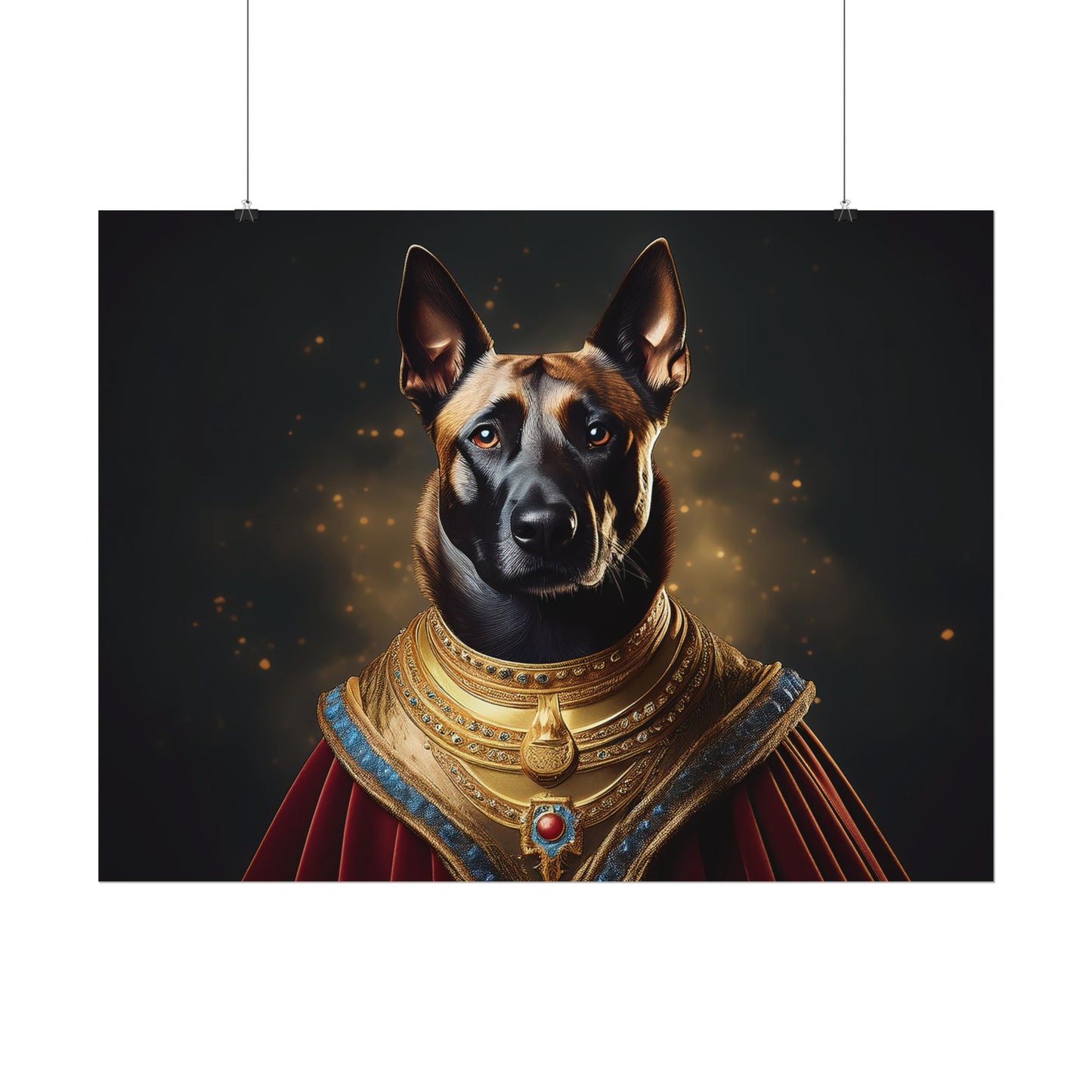 Belgian Malinois Renaissance Dog Portrait Wall Print, Art Print, Art Print, Animal Lover Home Decor, Dog Wall Art, wall art