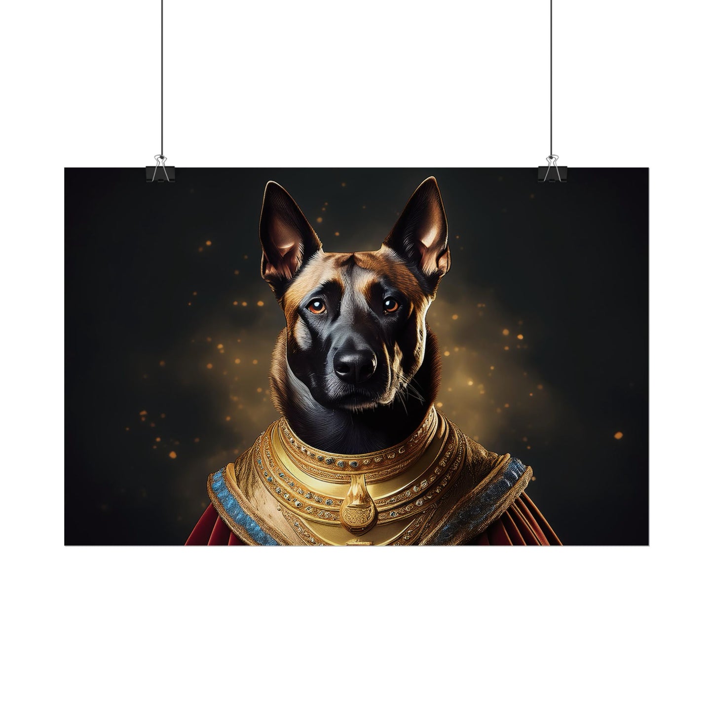 Belgian Malinois Renaissance Dog Portrait Wall Print, Art Print, Art Print, Animal Lover Home Decor, Dog Wall Art, wall art