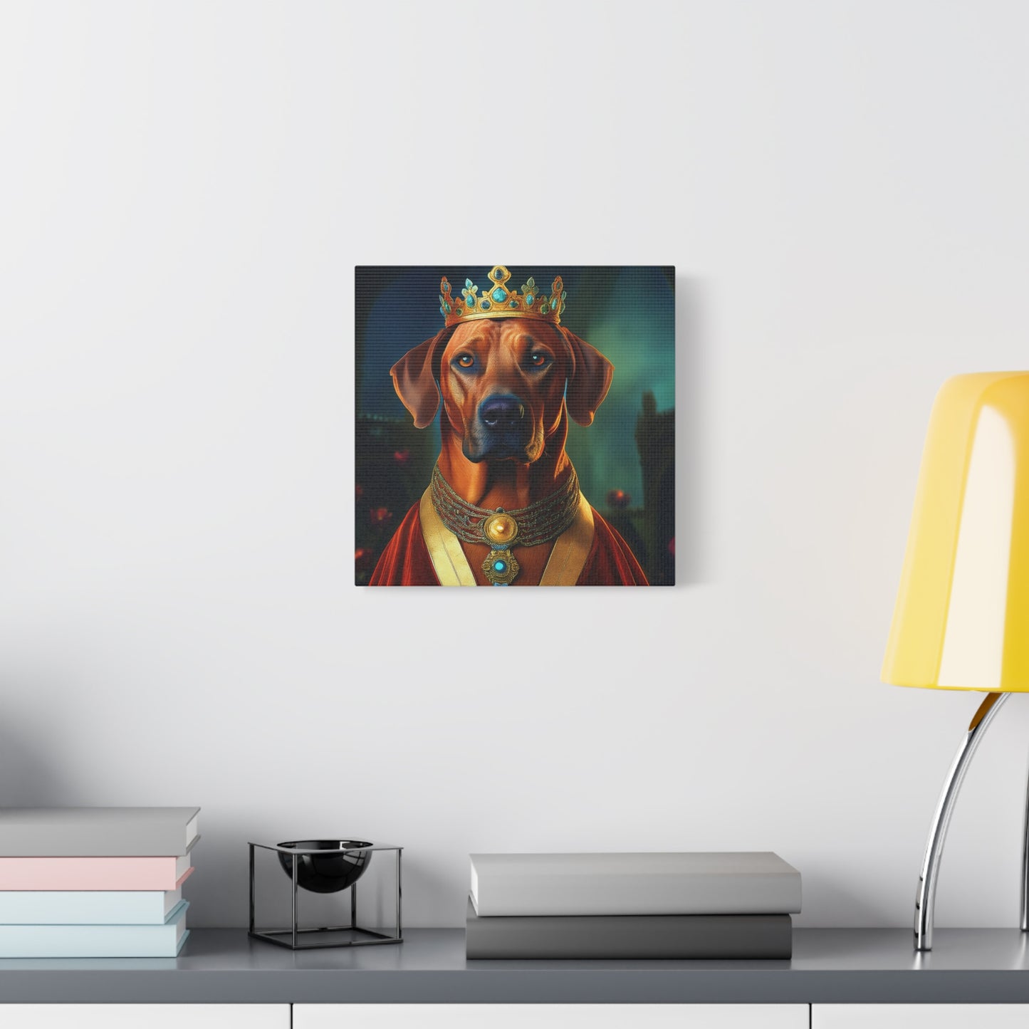 Rhodesian Ridgeback Renaissance Pet Portrait on Canvas, wall art, wall print, dog portrait, dog art