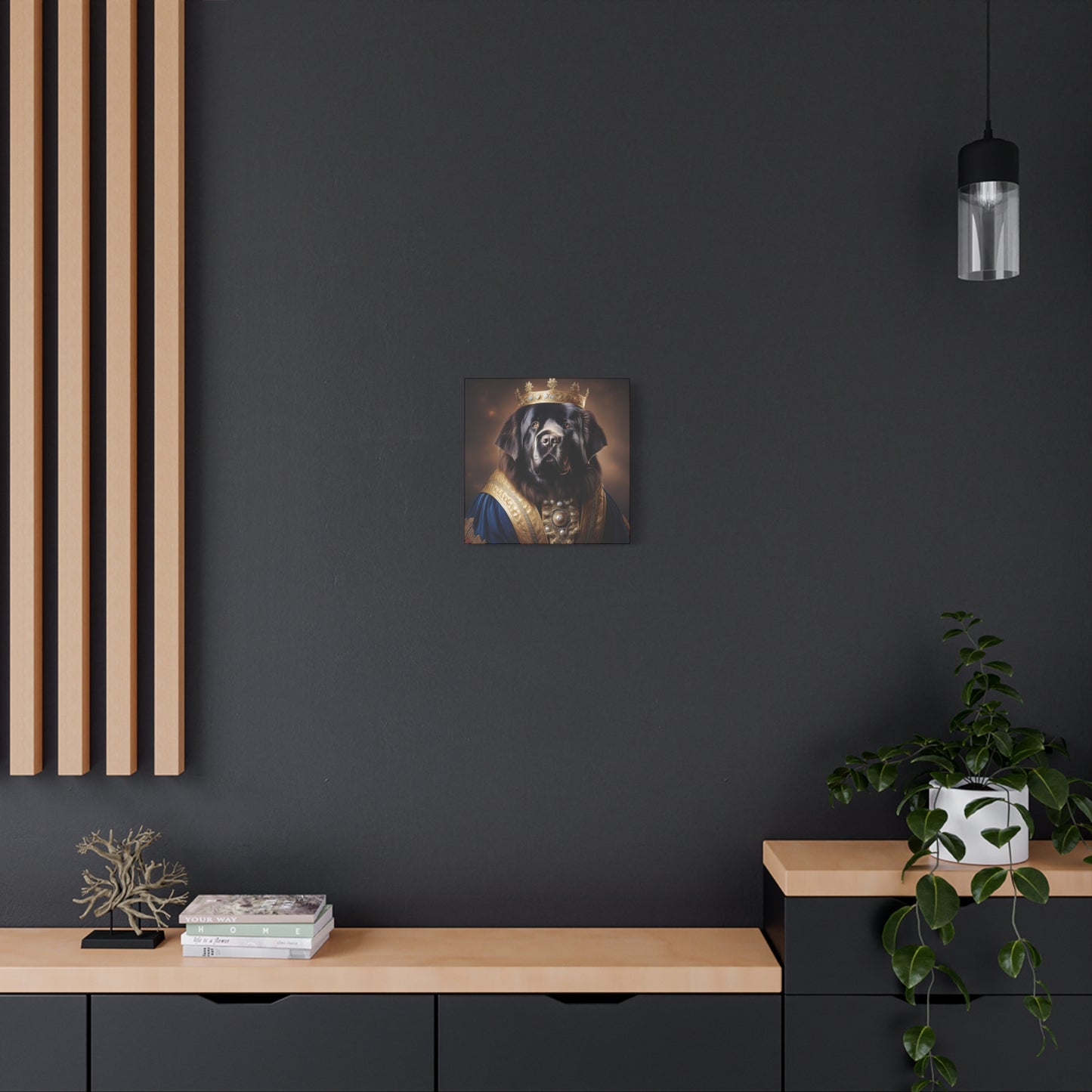 Newfoundland Renaissance Pet Portrait on Canvas | wall art | wall print