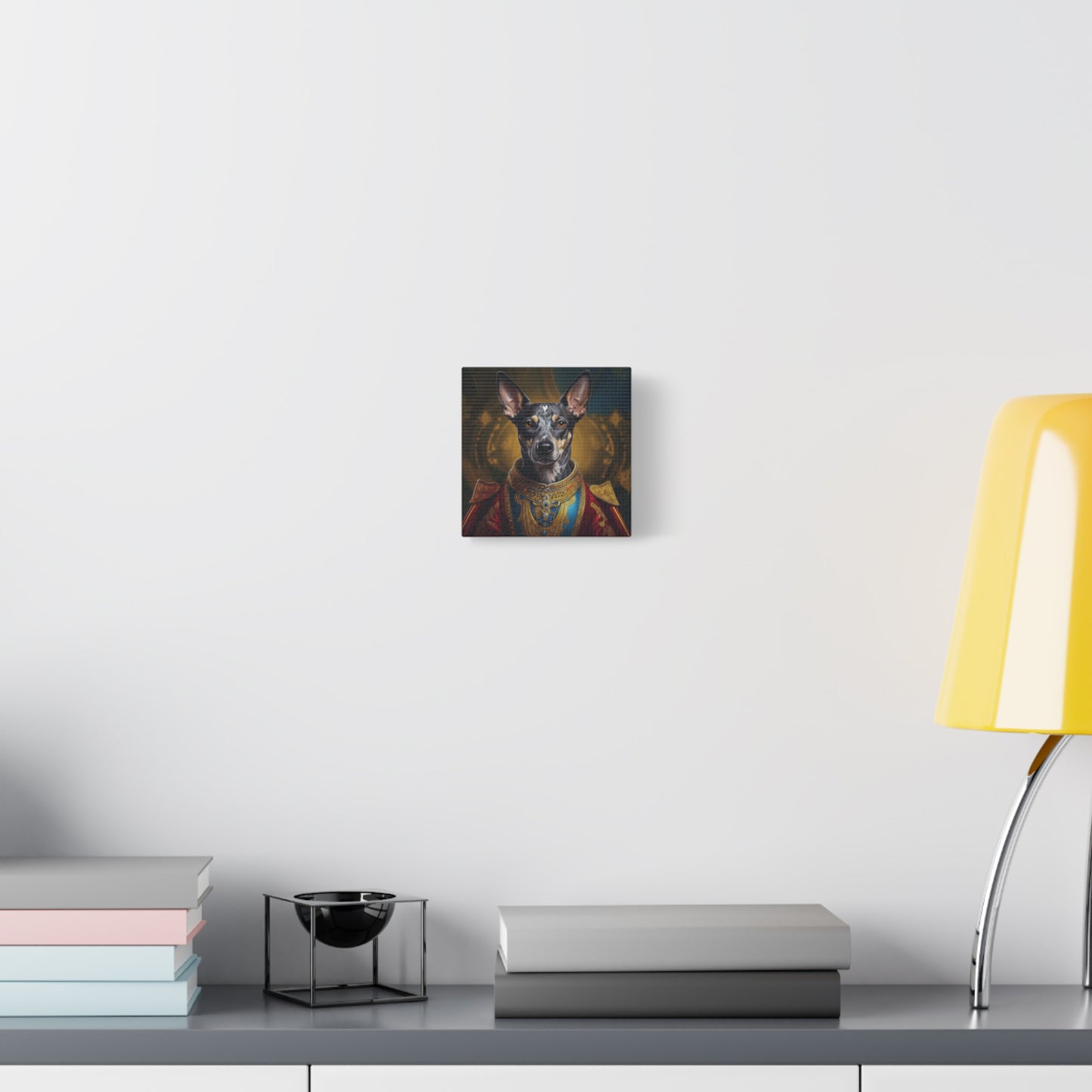 Peruvian Inca Orchid Renaissance Dog Portrait on Canvas, Pet Lover Gift, Home Decor, Unique Wall Art, Dog Birthday Present, Animal Wall Art