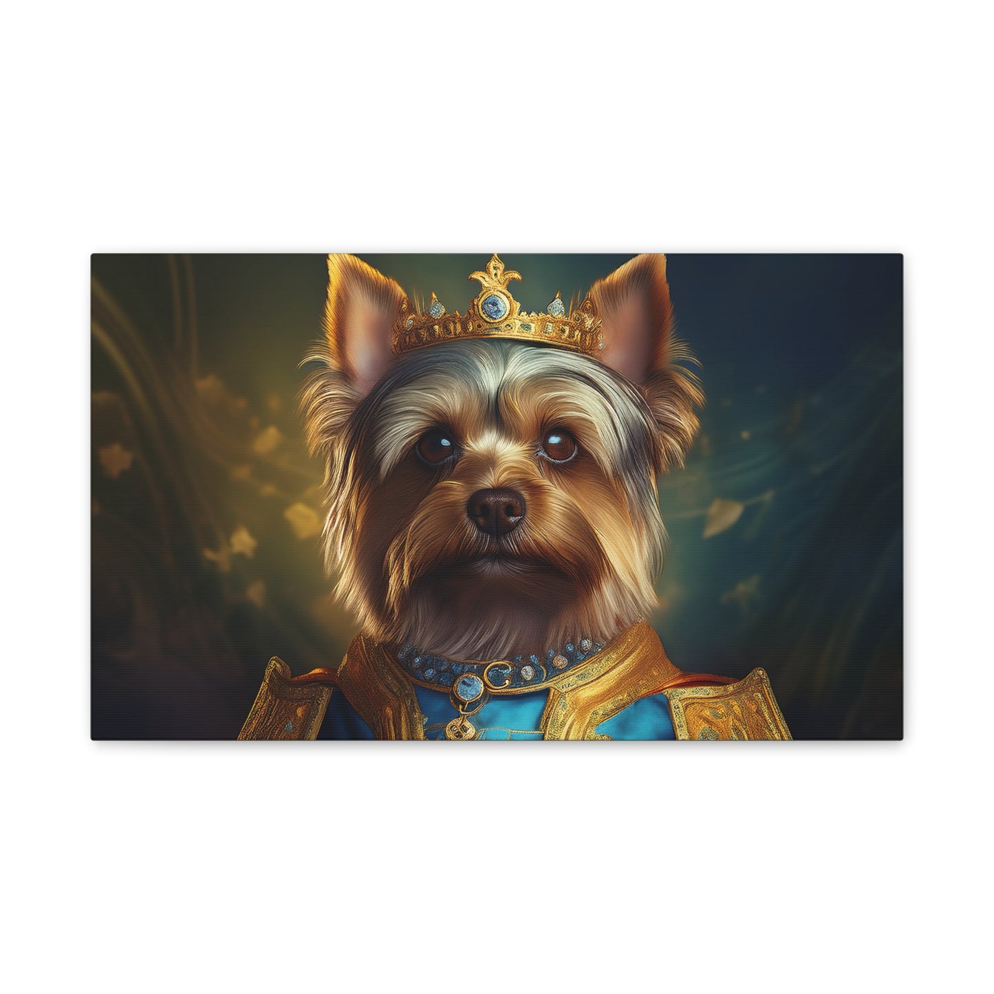 Yorkshire Terrier Renaissance Pet Portrait on Canvas | Wall Art | Wall Print | Dog Art