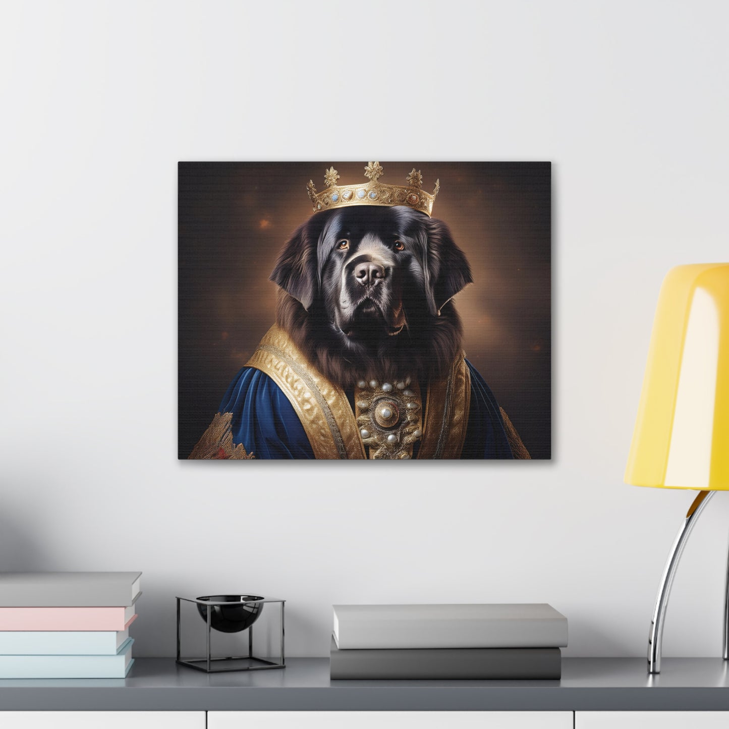 Newfoundland Renaissance Pet Portrait on Canvas | wall art | wall print