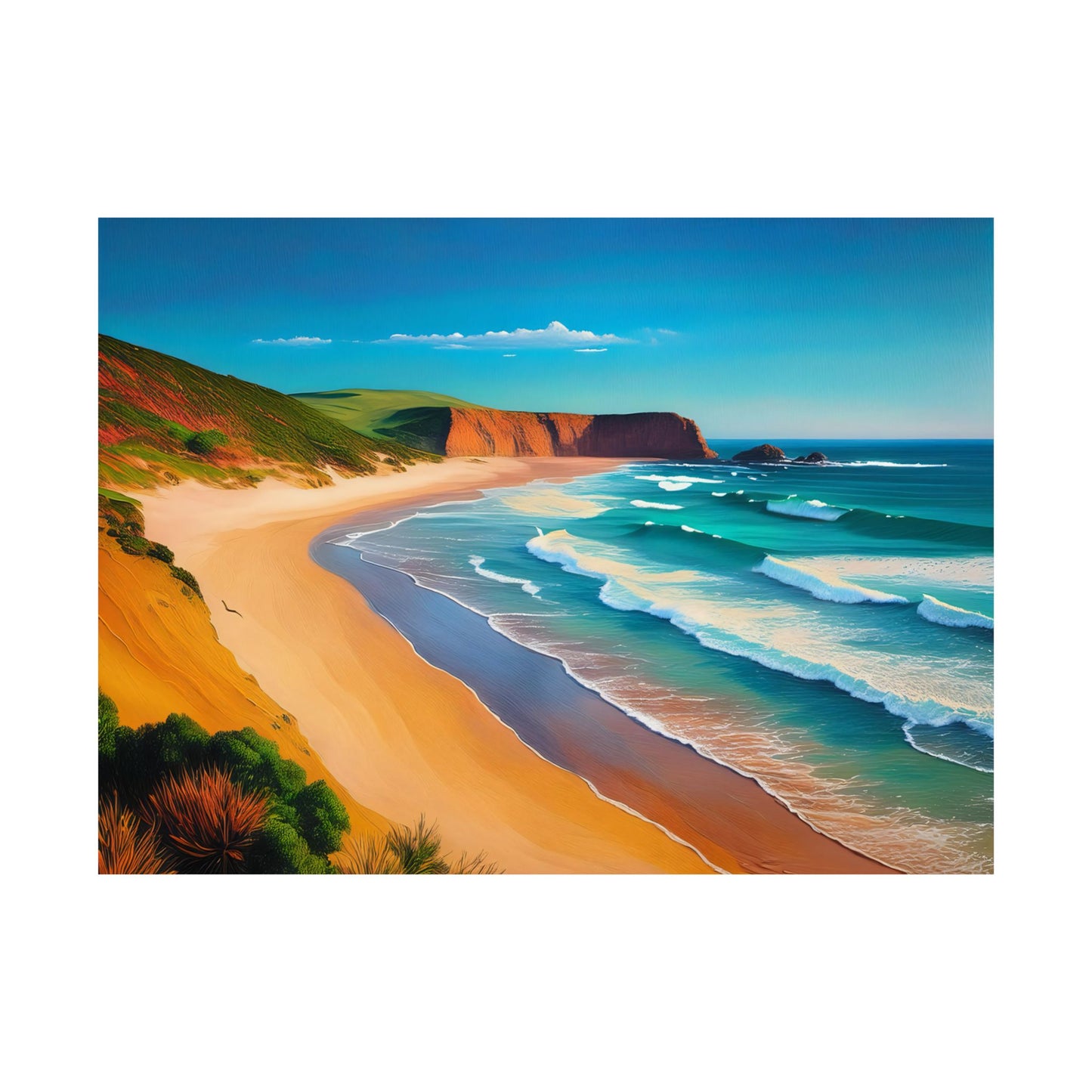 Bells Beach Australia Coastal Print | Style 1 | Wall Art | Wall Print