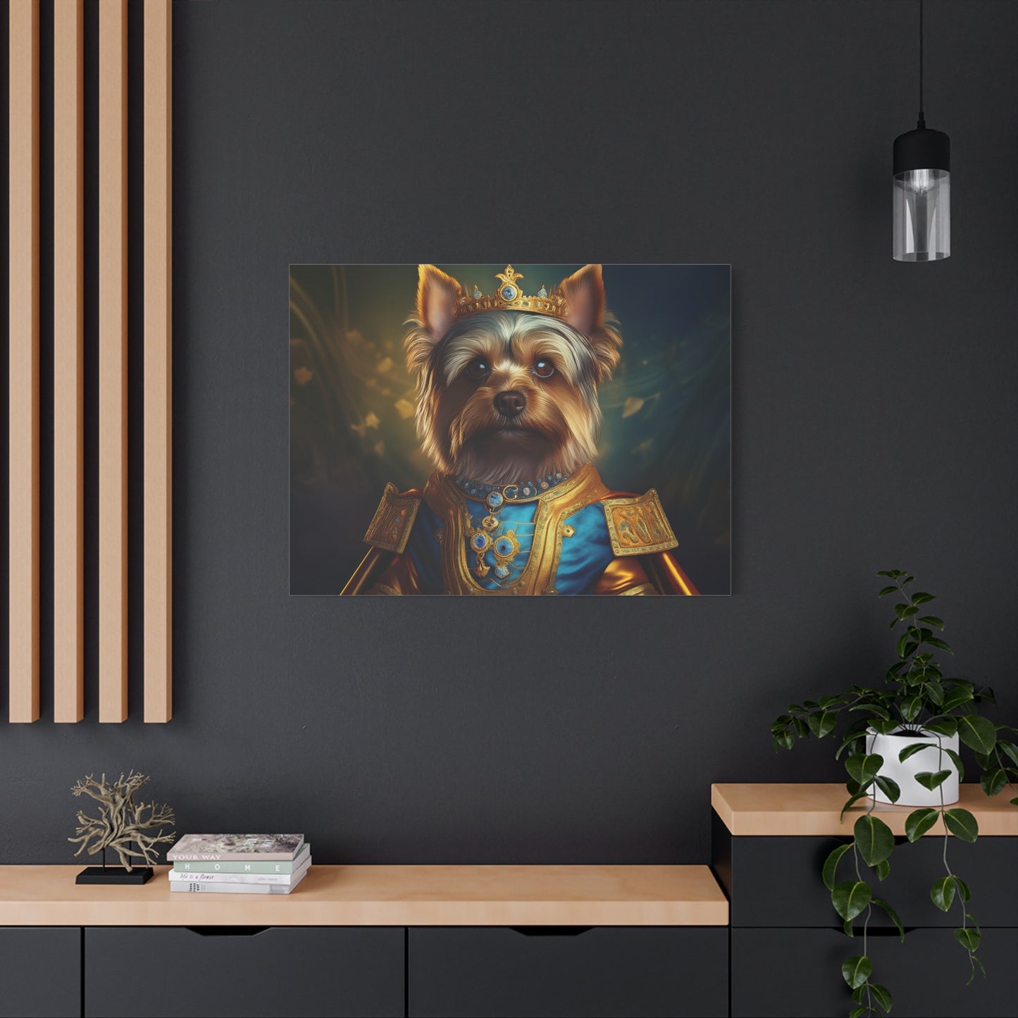 Yorkshire Terrier Renaissance Pet Portrait on Canvas | Wall Art | Wall Print | Dog Art