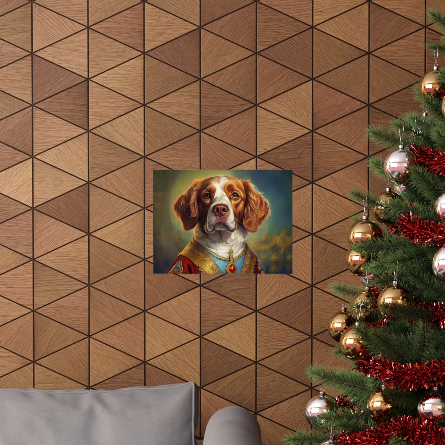 Brittany Dog Renaissance Pet Portrait Print, Brittany Art Print, Wall Decor Gift, Animal Lover, Dog Wall Art, wall print, wall art