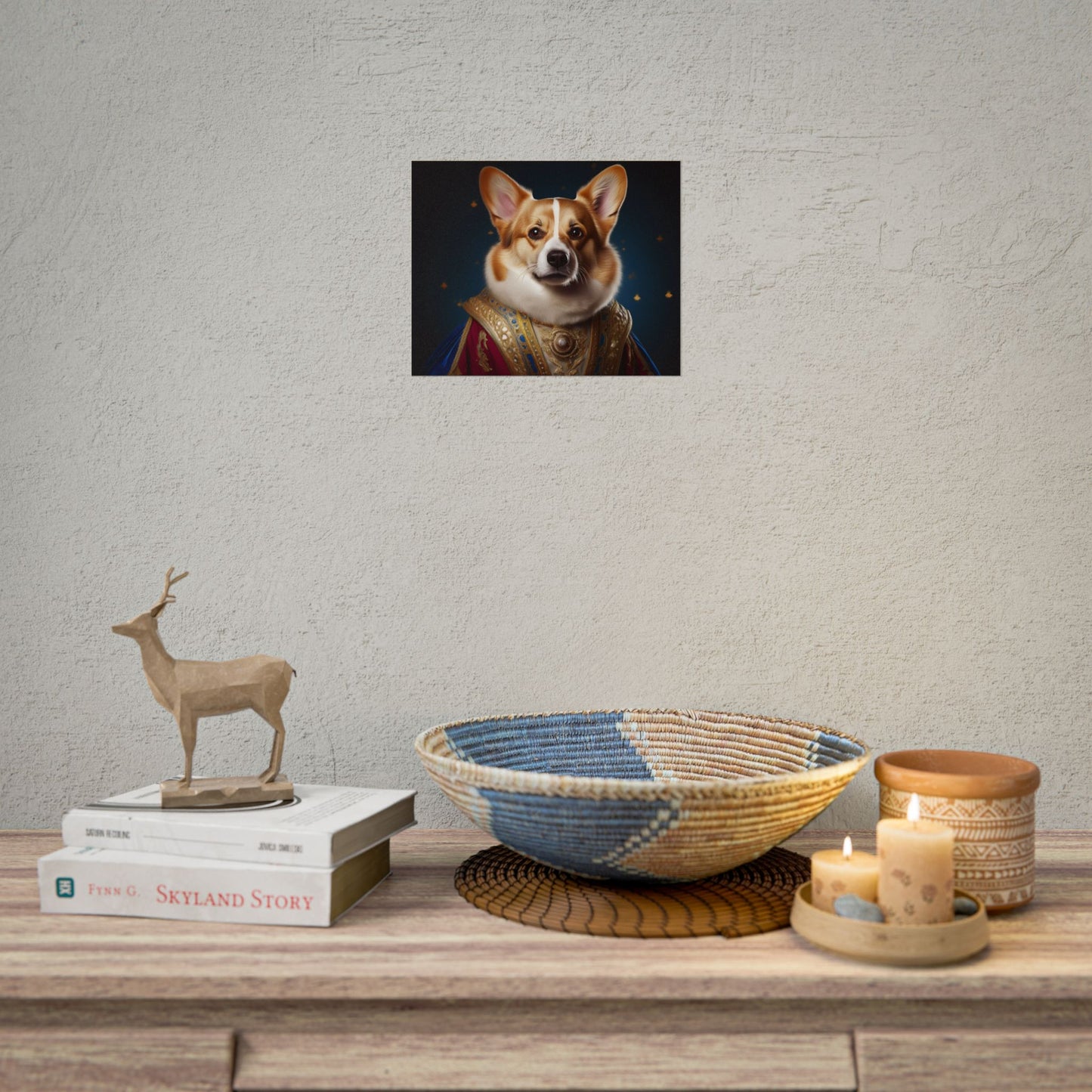 Pembroke Welsh Corgi Renaissance Pet Portrait Print | Wall Art | Wall Print | Dog Art