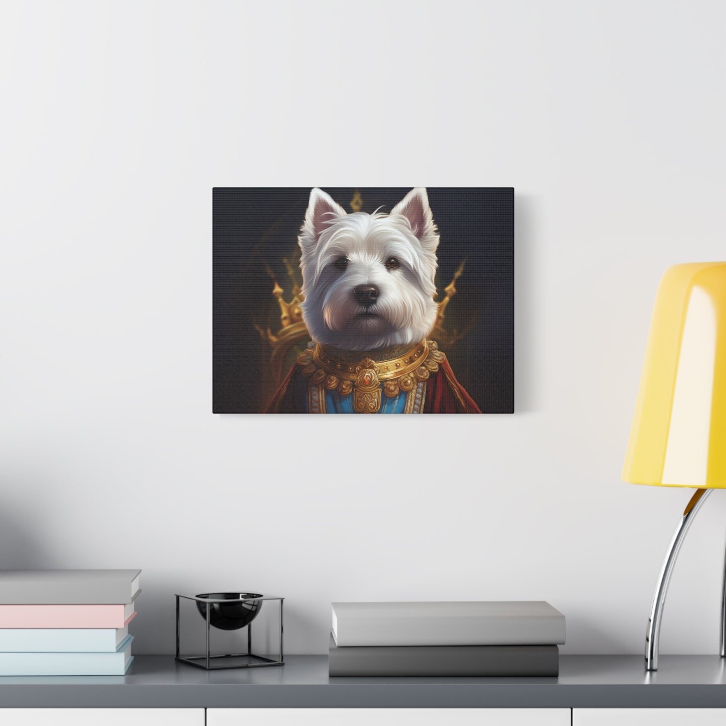West Highland White Terrier Pet Portrait Renaissance - Canvas, wall art, wall print, dog portrait, dog art