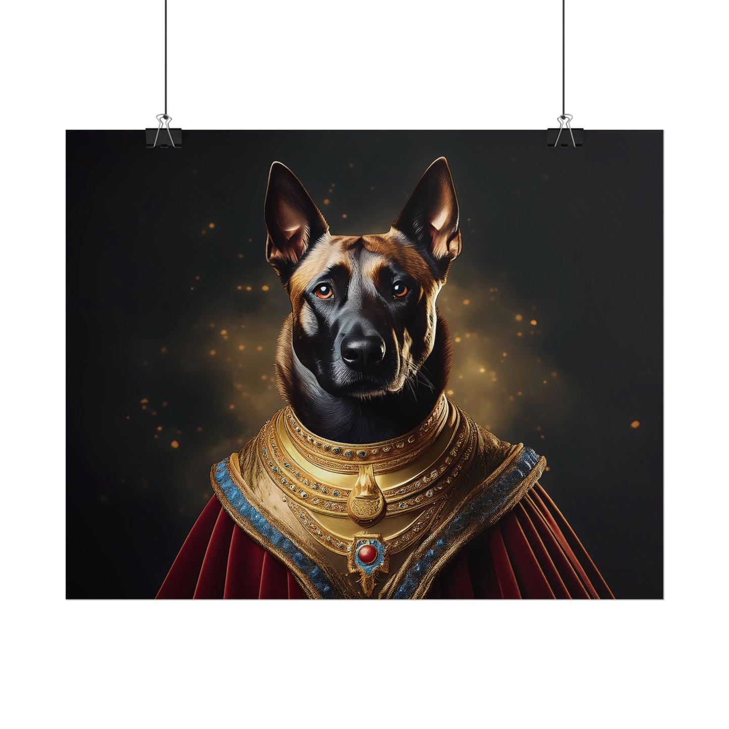 Belgian Malinois Renaissance Dog Portrait Wall Print, Art Print, Art Print, Animal Lover Home Decor, Dog Wall Art, wall art