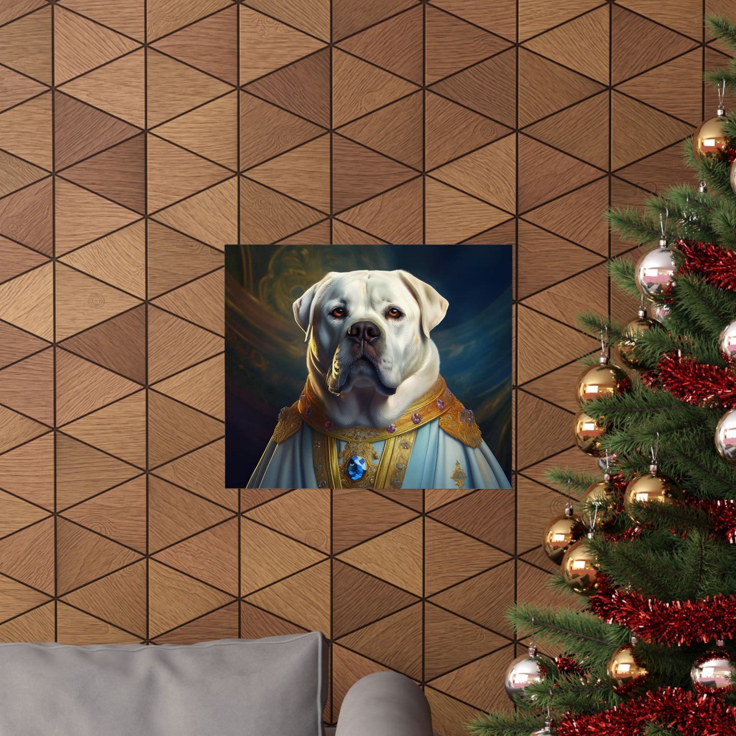 Mastiff Renaissance Pet Portrait Print, Unique Wall Art, Wall Print, Dog Art, Pet Art