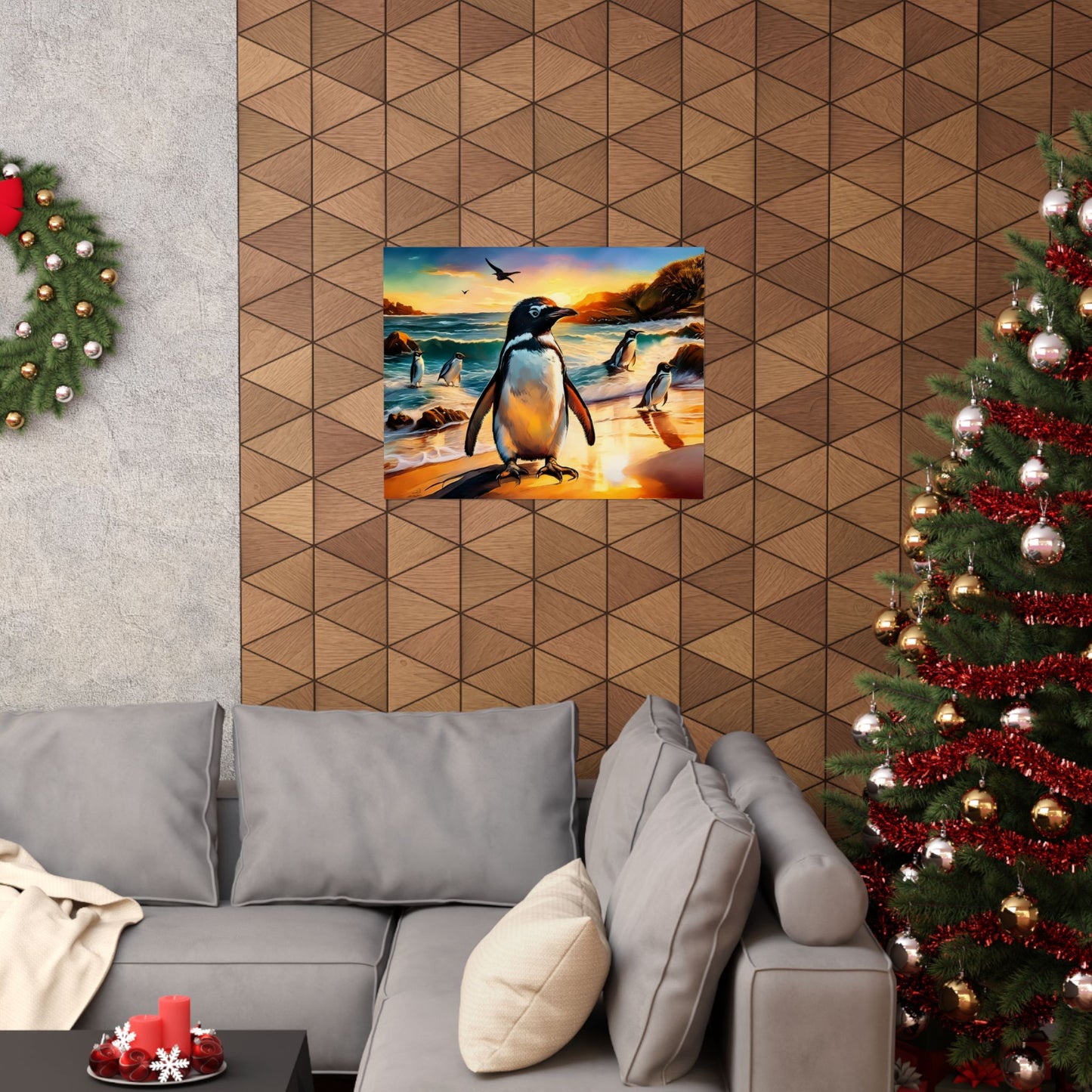 Phillip Island Little Penguins Australia Wall Art | Vibrant Wall Print | Unique Painting Print | Style 3 | Wall Art | Wall Print