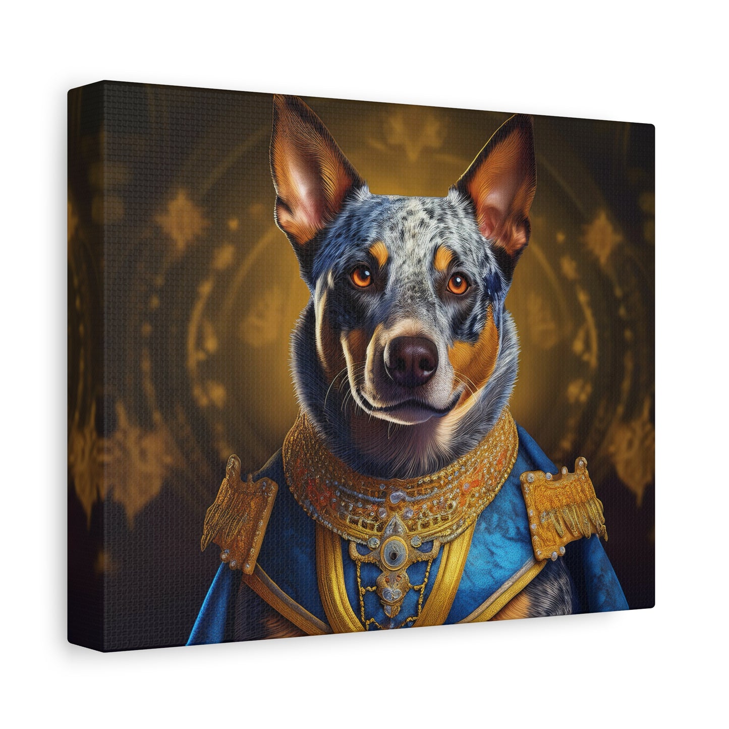 Australian Cattle Dog Renaissance Pet Portrait on Canvas | wall art | wall print