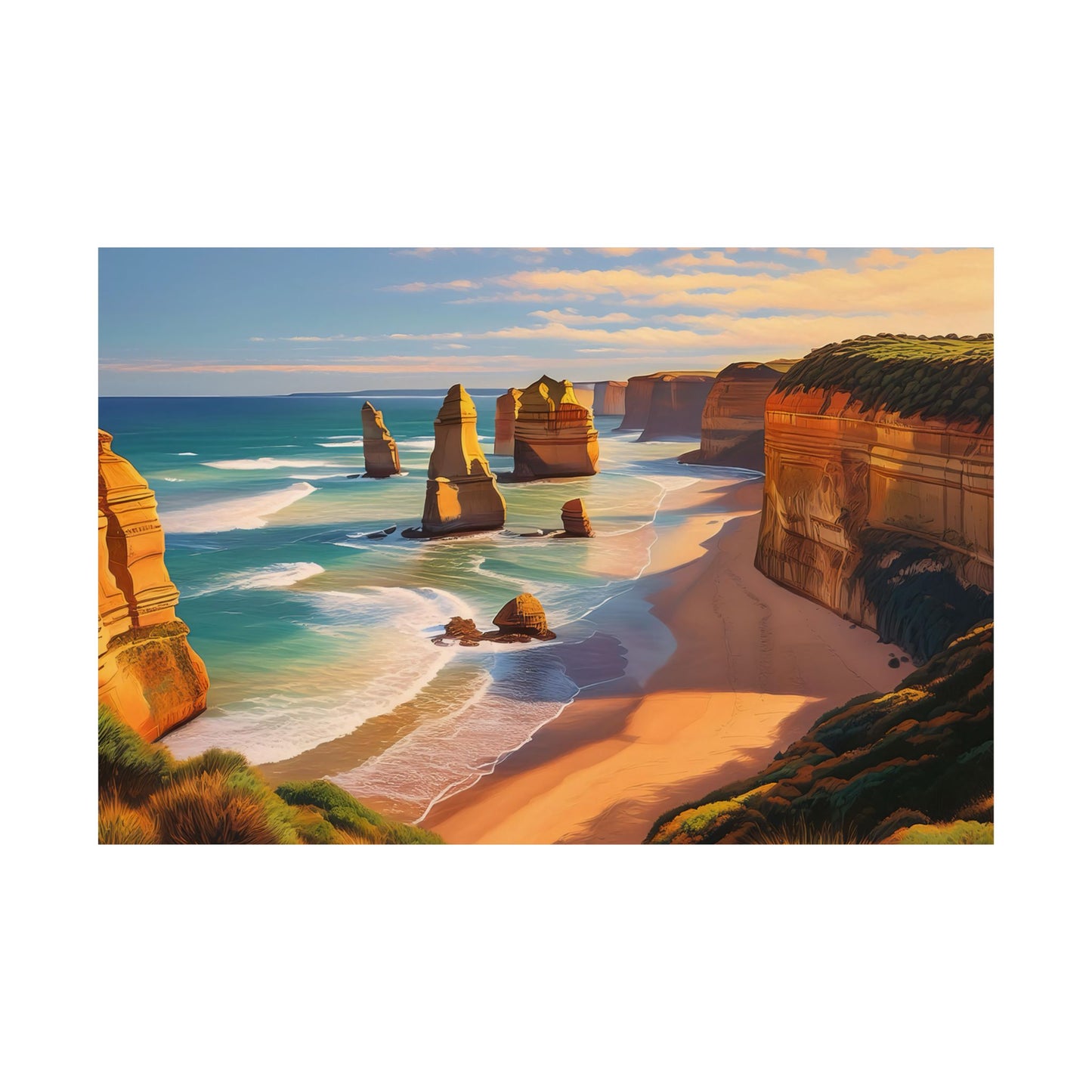 Twelve Apostles Australia Coastal Print | Style 1 | Wall Art | Wall Print