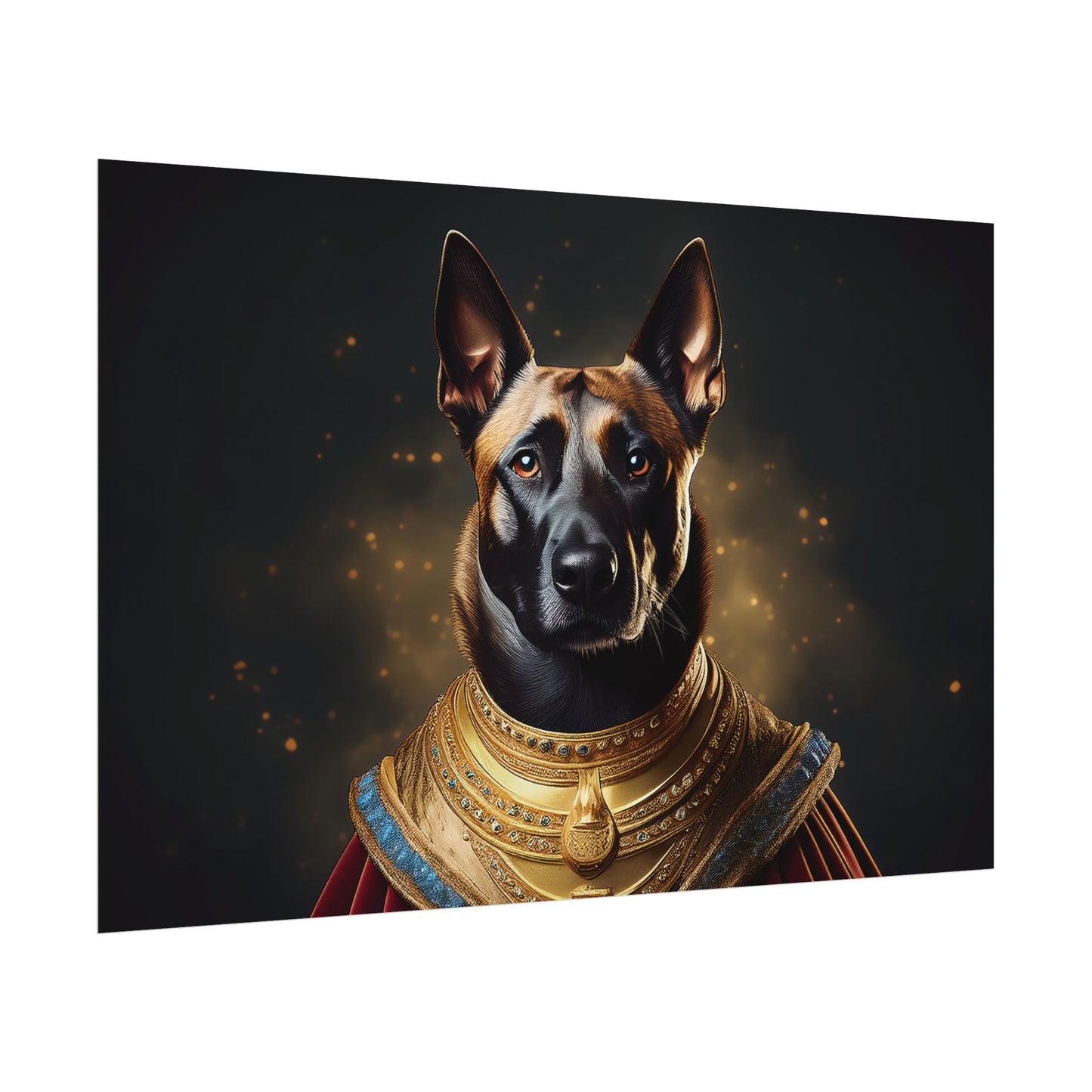 Belgian Malinois Renaissance Dog Portrait Wall Print, Art Print, Art Print, Animal Lover Home Decor, Dog Wall Art, wall art