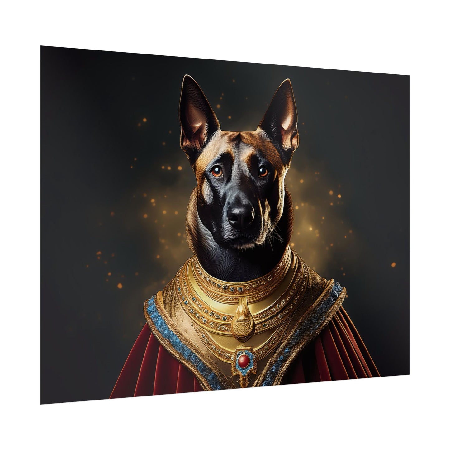 Belgian Malinois Renaissance Dog Portrait Wall Print, Art Print, Art Print, Animal Lover Home Decor, Dog Wall Art, wall art