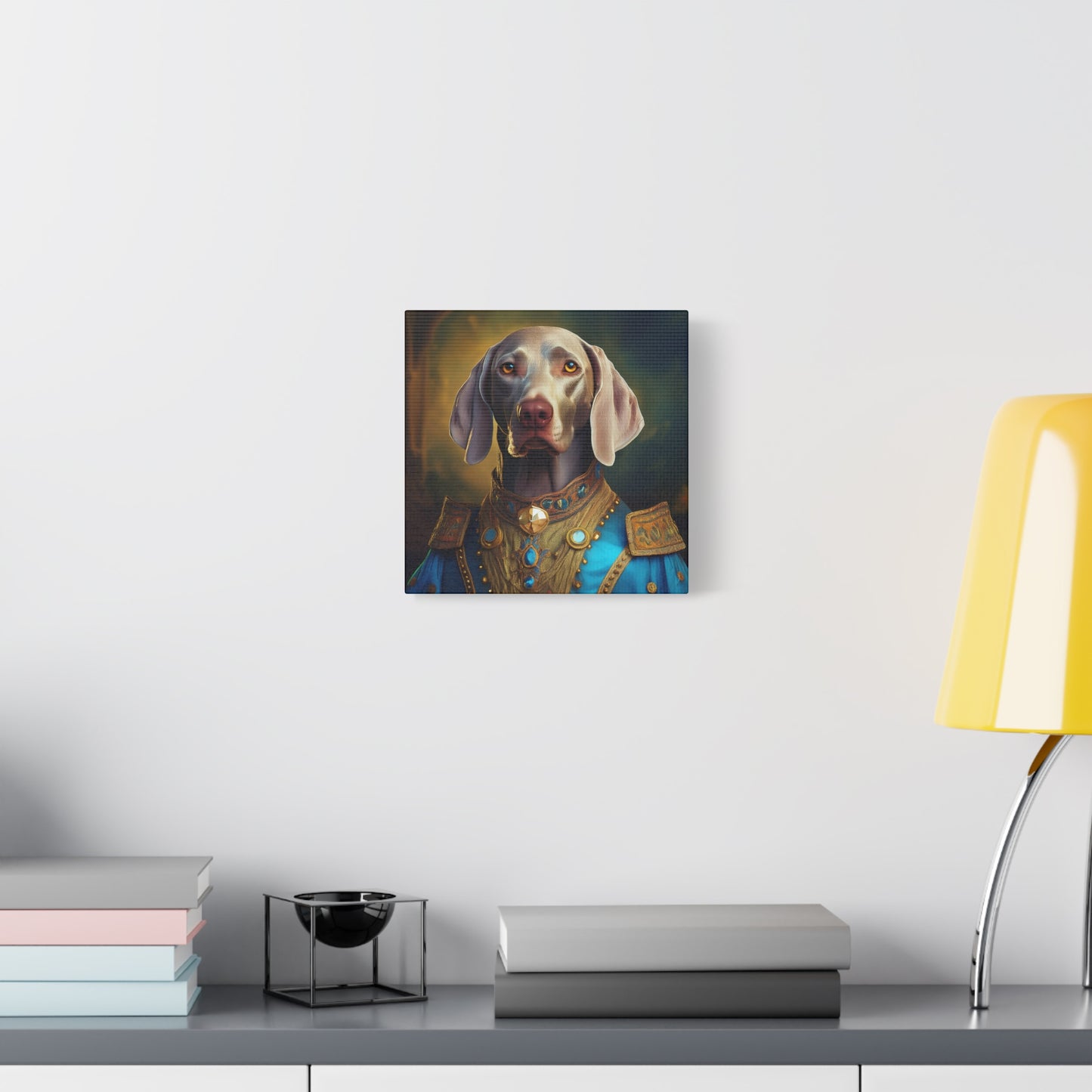 Weimaraner Renaissance Pet Portrait on Canvas - wall art, wall print, dog portrait, dog art
