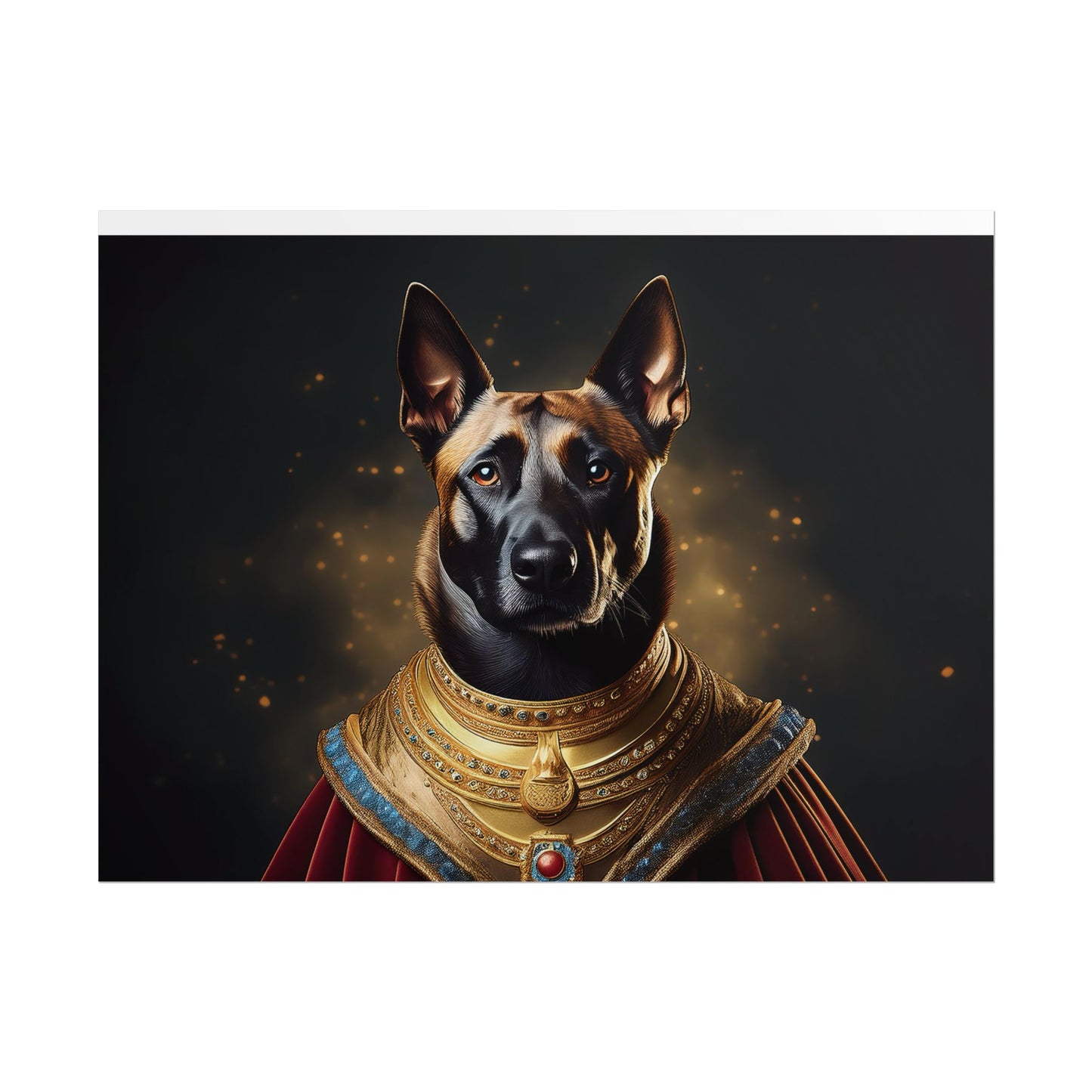 Belgian Malinois Renaissance Dog Portrait Wall Print, Art Print, Art Print, Animal Lover Home Decor, Dog Wall Art, wall art