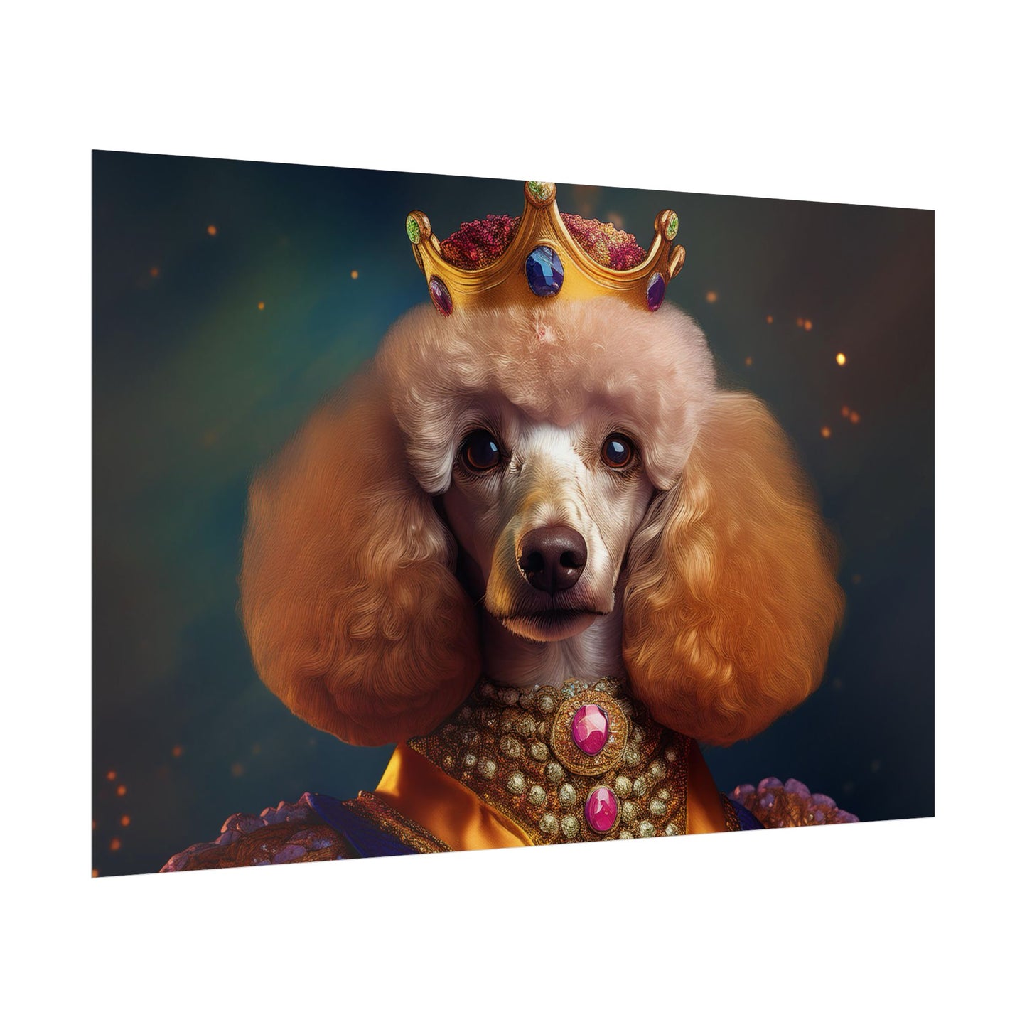 Poodle Dog Renaissance Pet Portrait, Dog Lover Gift, Animal Lover, Home Decor, Wall Art, Wall Print