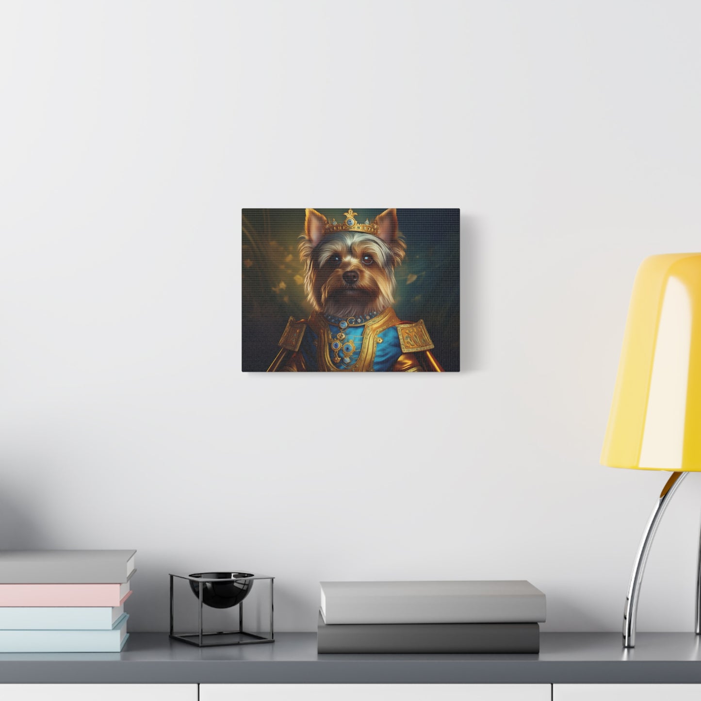 Yorkshire Terrier Renaissance Pet Portrait on Canvas | Wall Art | Wall Print | Dog Art