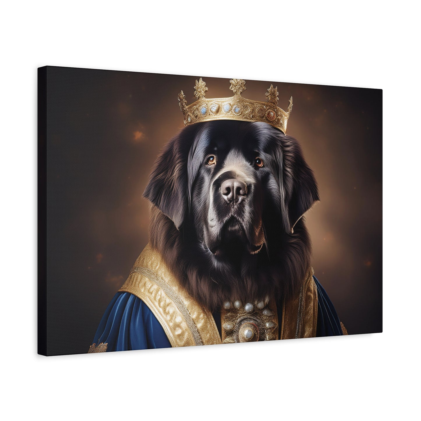 Newfoundland Renaissance Pet Portrait on Canvas | wall art | wall print