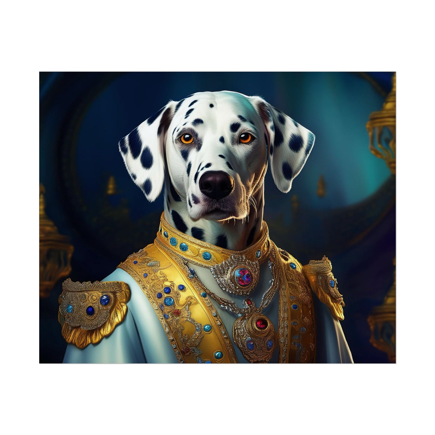Dalmation Dog Renaissance Pet Portrait Wall Print | Art Print | Wall Art | Dog Art