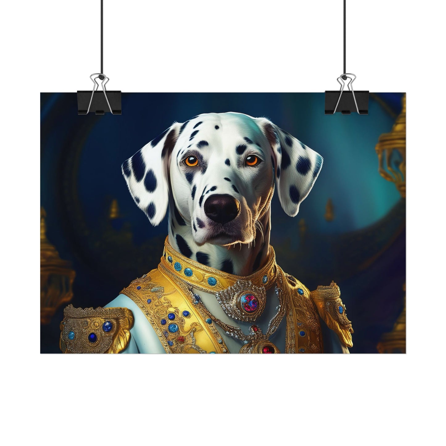 Dalmation Dog Renaissance Pet Portrait Wall Print | Art Print | Wall Art | Dog Art