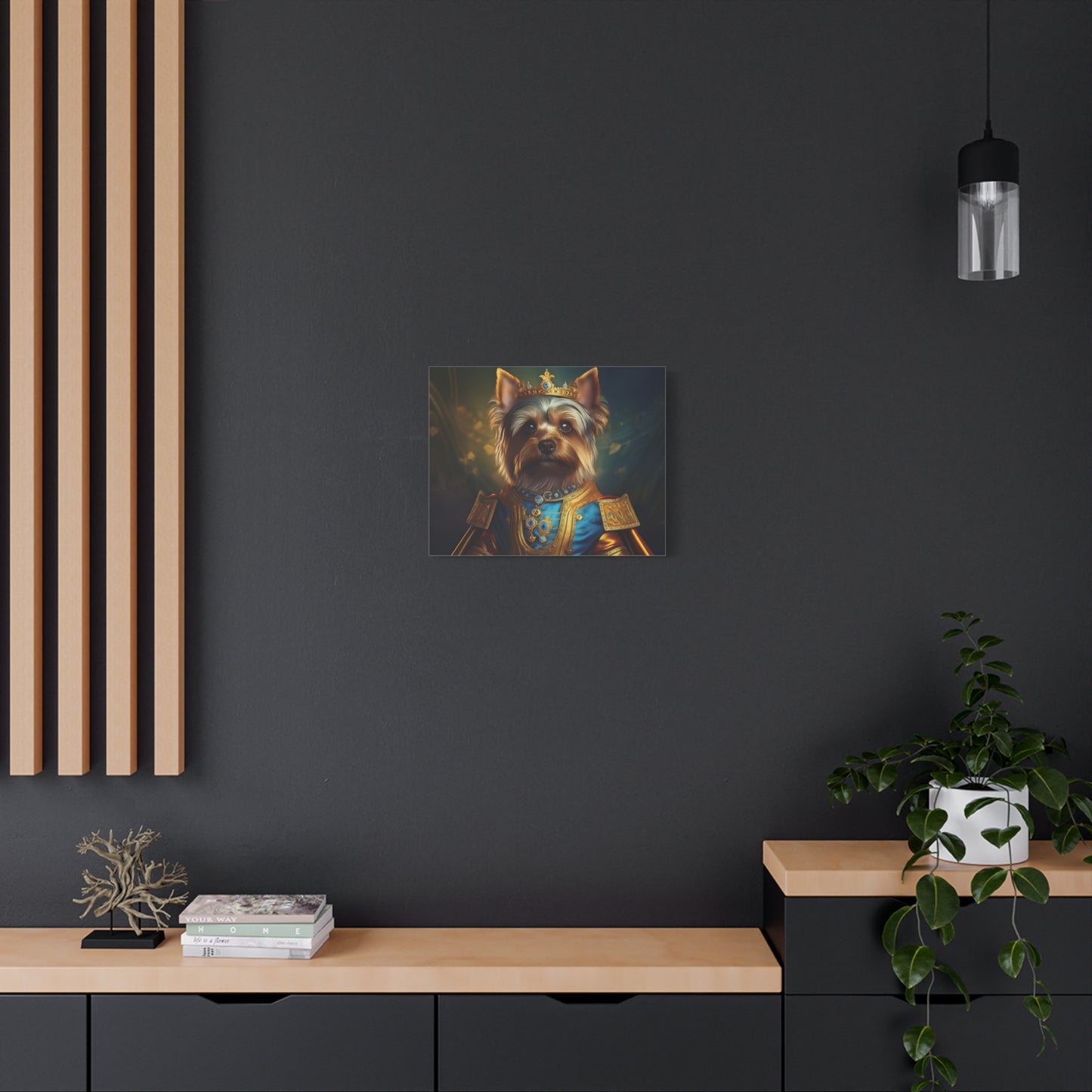 Yorkshire Terrier Renaissance Pet Portrait on Canvas | Wall Art | Wall Print | Dog Art
