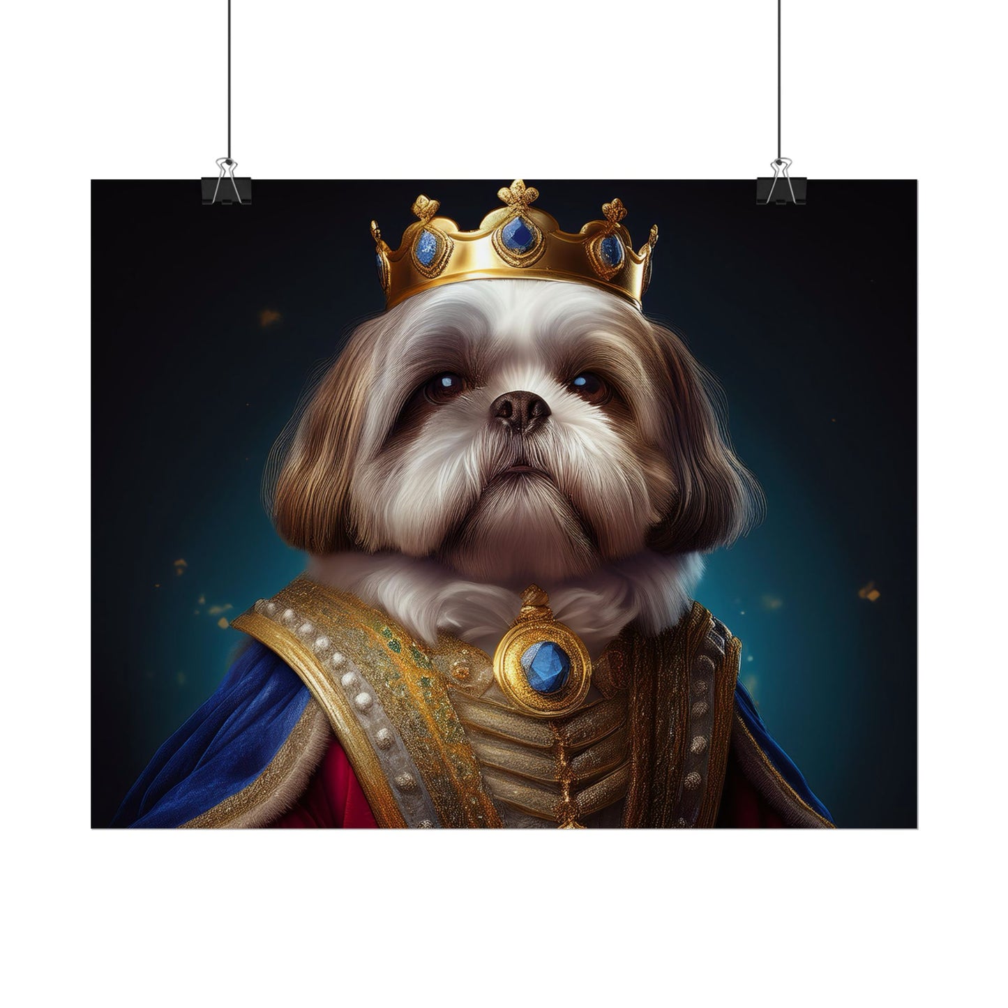 Shih Tzu Renaissance Pet Portrait Print | Dog Lover Wall Art | Dog Memorial Gift | Wall Art | Wall Print