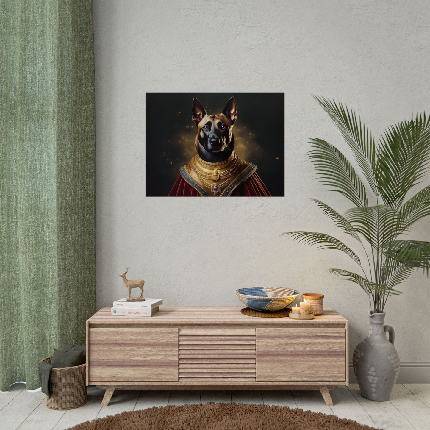 Belgian Malinois Renaissance Dog Portrait Wall Print, Art Print, Art Print, Animal Lover Home Decor, Dog Wall Art, wall art