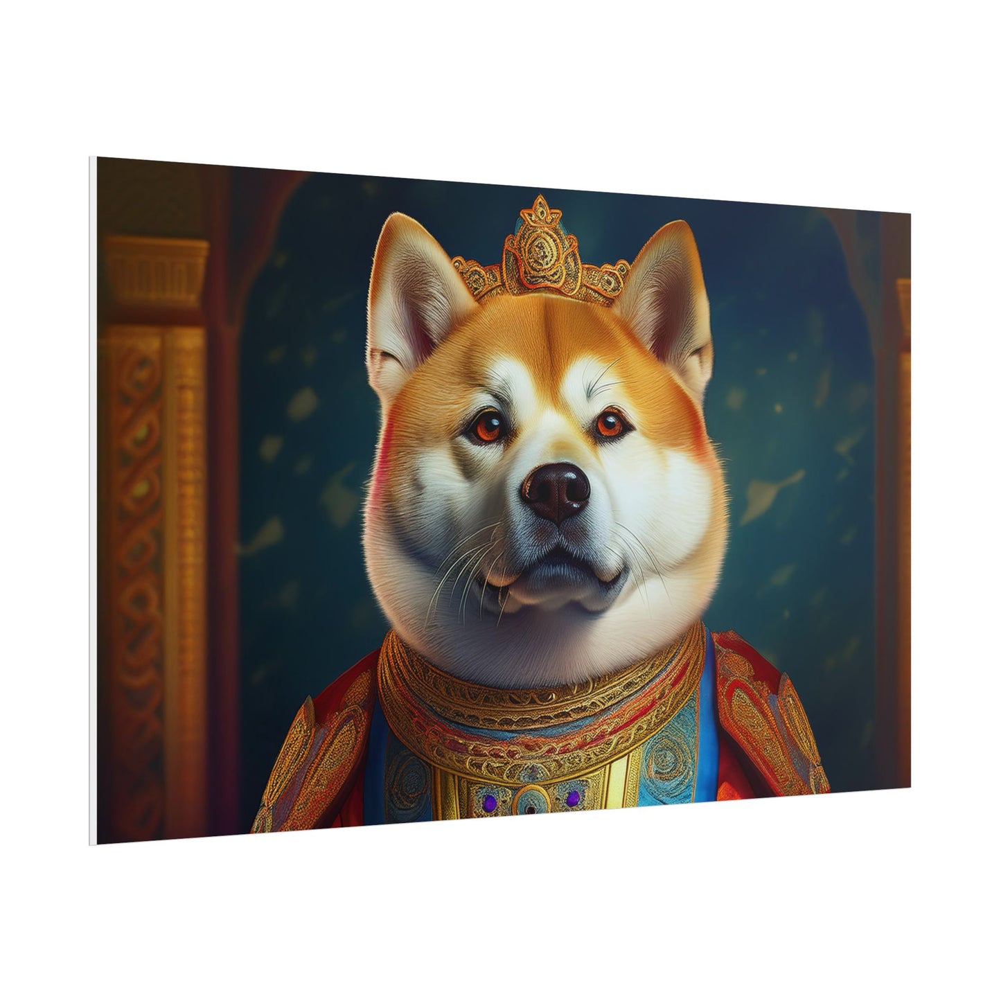 Shiba Dog Renaissance Portrait Print, Art Print, Wall Decor Gift, Animal Lover Home Decor, wall prints, wall art