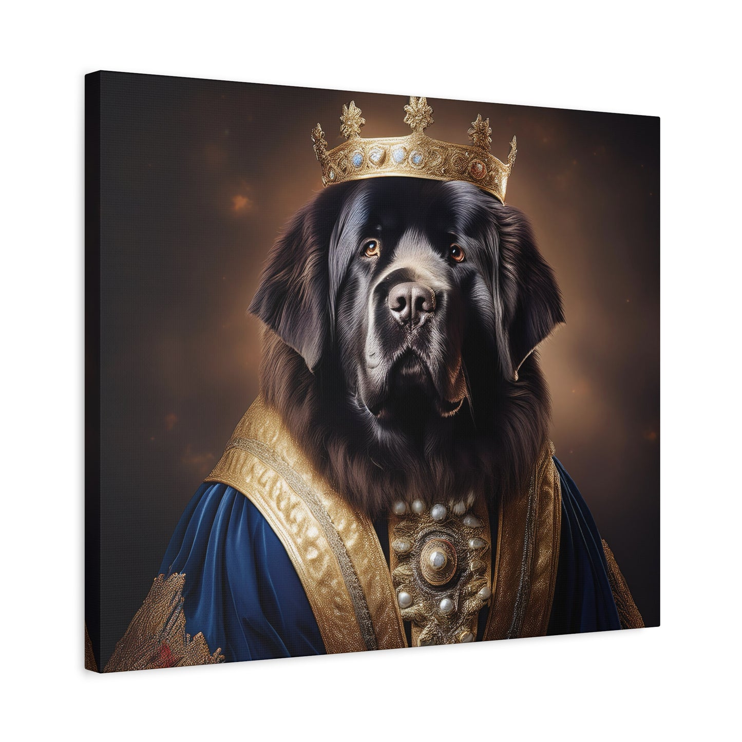 Newfoundland Renaissance Pet Portrait on Canvas | wall art | wall print