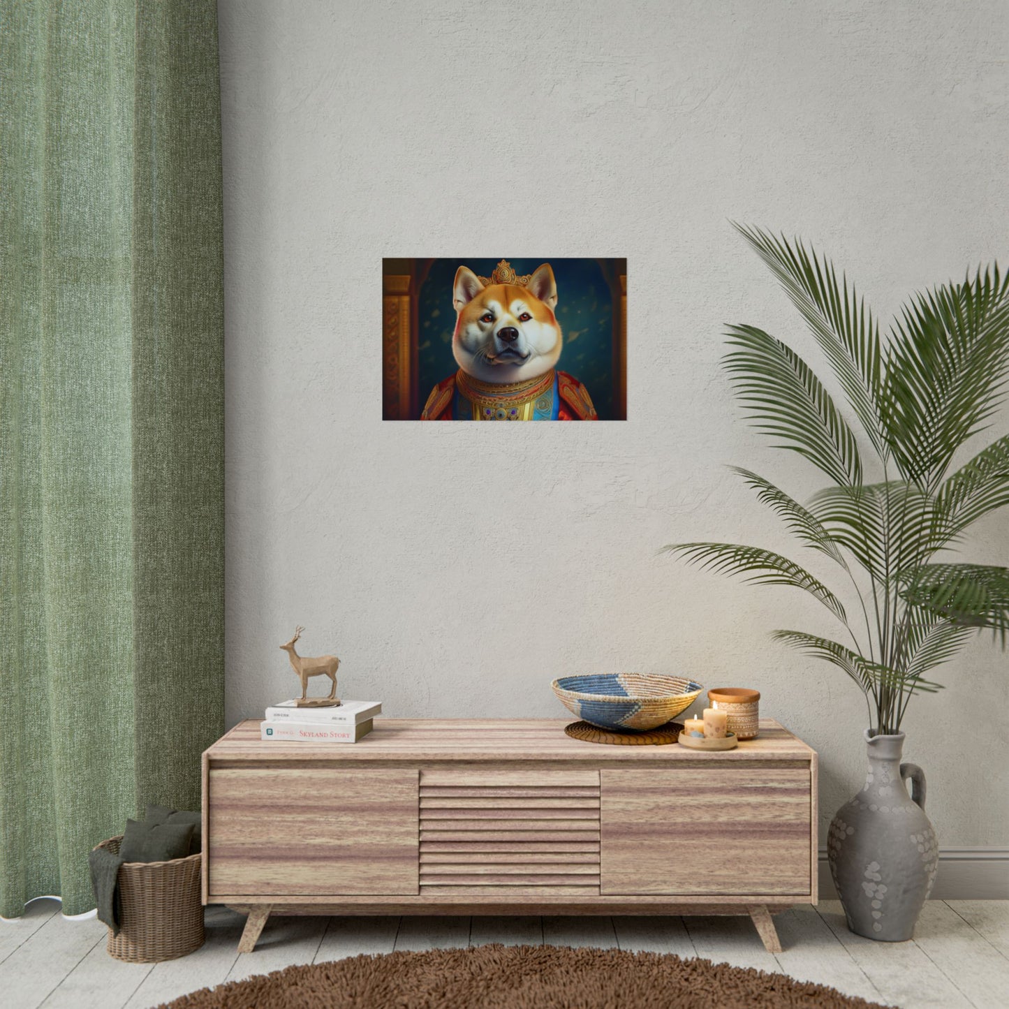 Shiba Dog Renaissance Portrait Print, Art Print, Wall Decor Gift, Animal Lover Home Decor, wall prints, wall art