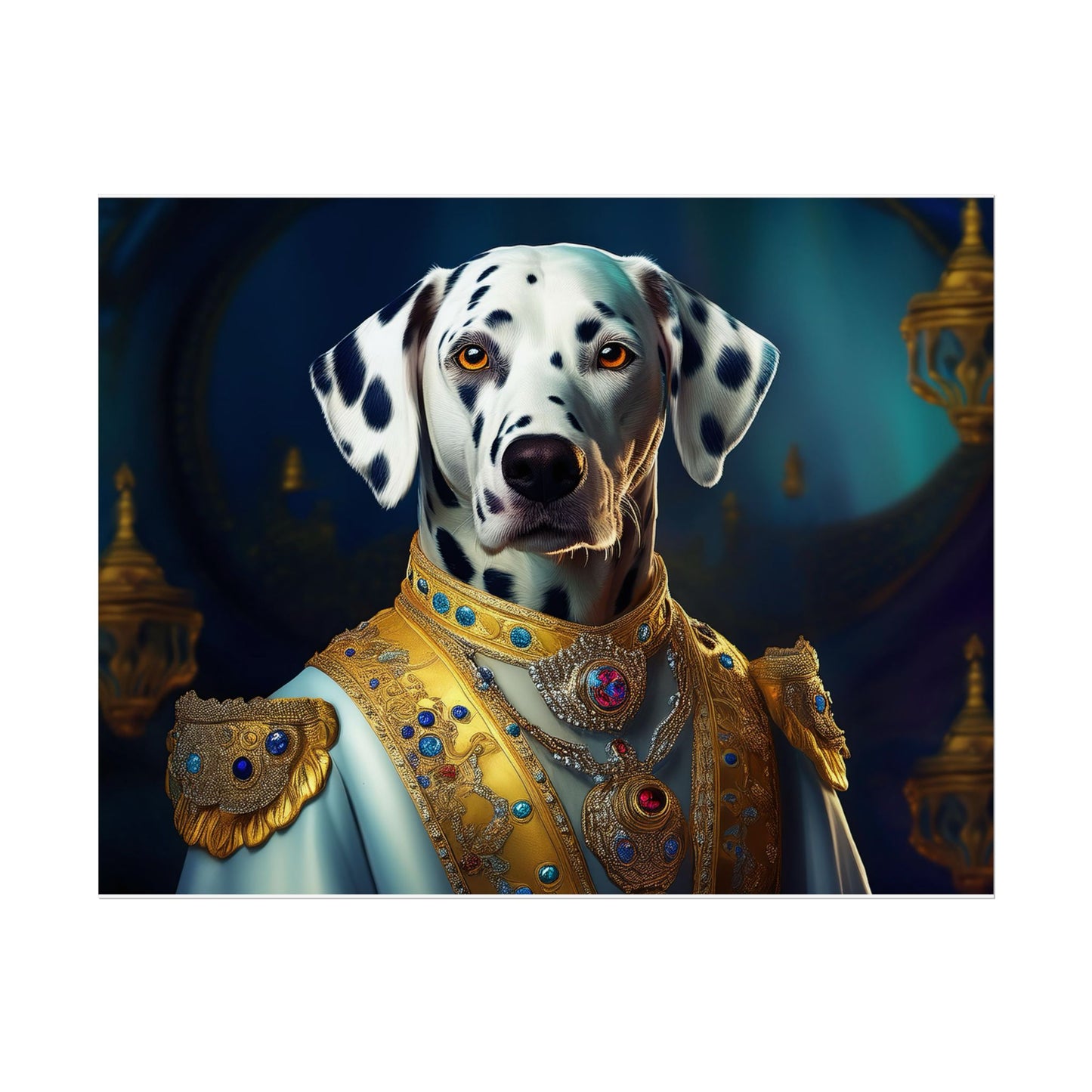 Dalmation Dog Renaissance Pet Portrait Wall Print | Art Print | Wall Art | Dog Art