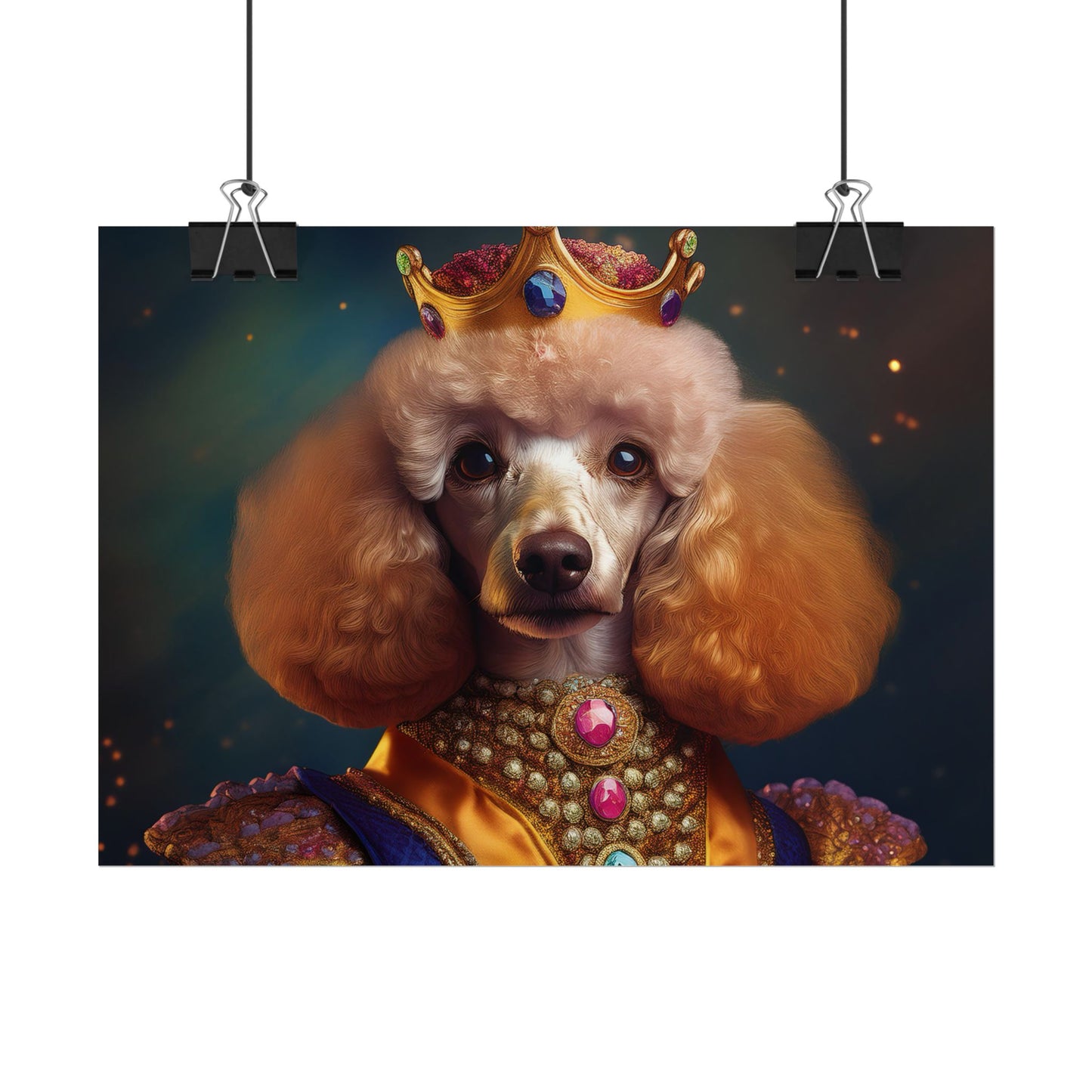 Poodle Dog Renaissance Pet Portrait, Dog Lover Gift, Animal Lover, Home Decor, Wall Art, Wall Print