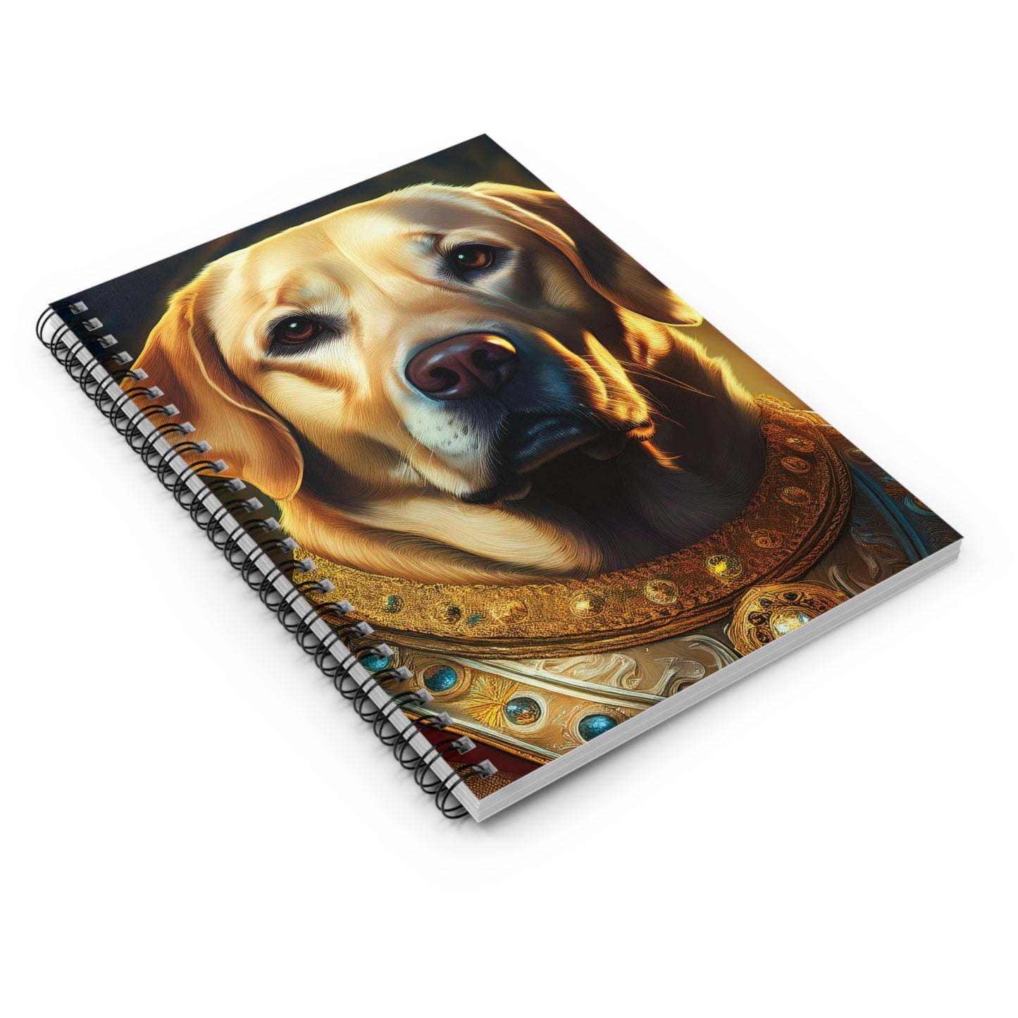 Labrador Retriever Renaissance Pet Portrait Spiral Notebook, notes, journaling, sketchbook