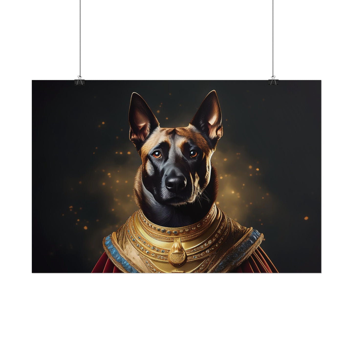 Belgian Malinois Renaissance Dog Portrait Wall Print, Art Print, Art Print, Animal Lover Home Decor, Dog Wall Art, wall art