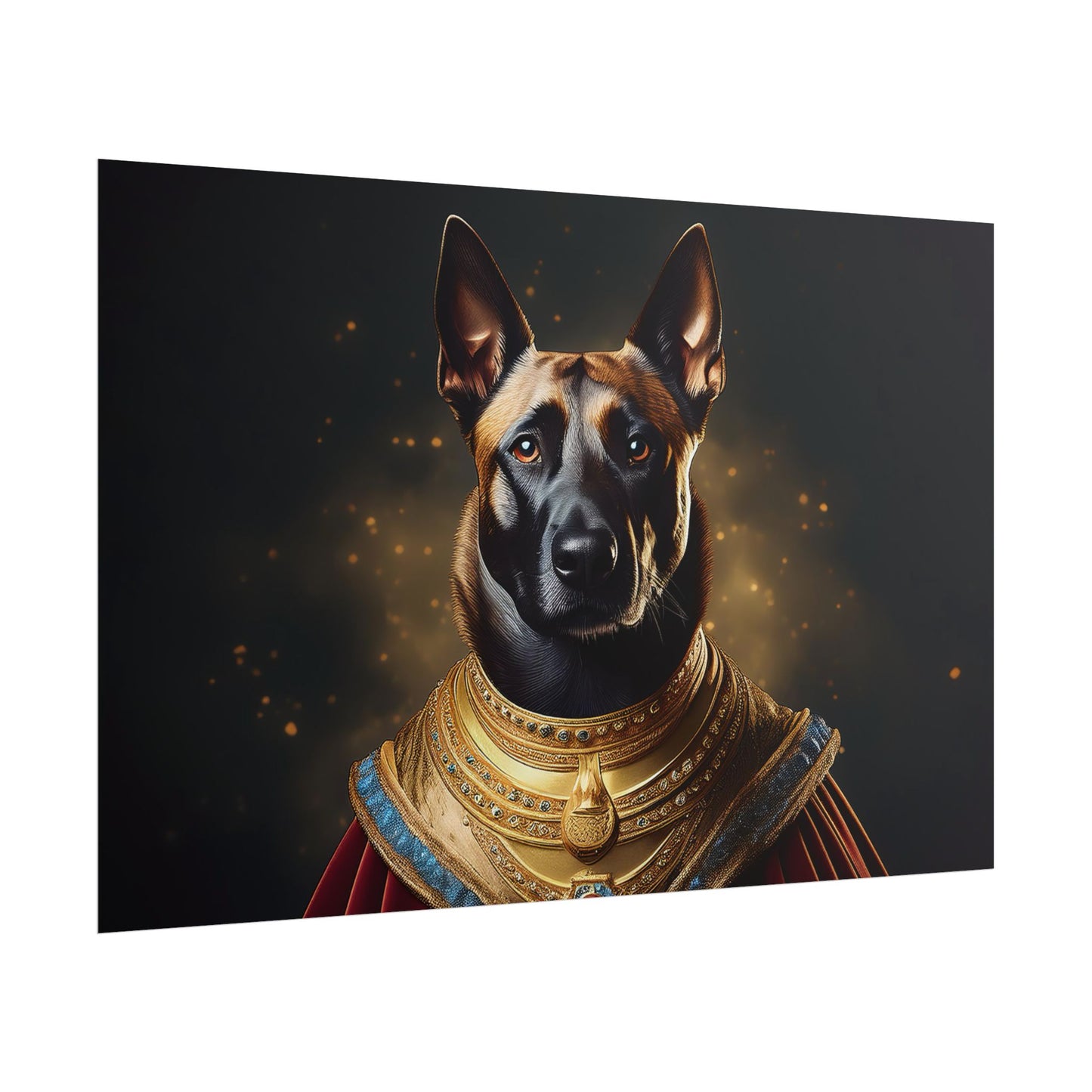 Belgian Malinois Renaissance Dog Portrait Wall Print, Art Print, Art Print, Animal Lover Home Decor, Dog Wall Art, wall art