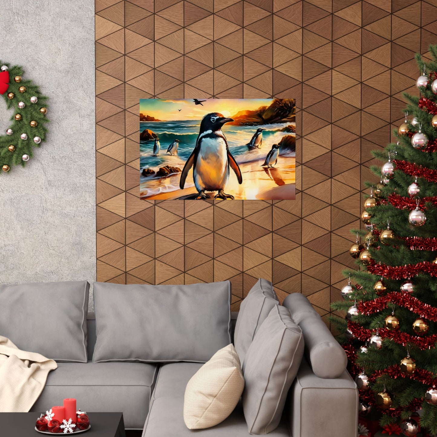 Phillip Island Little Penguins Australia Wall Art | Vibrant Wall Print | Unique Painting Print | Style 3 | Wall Art | Wall Print