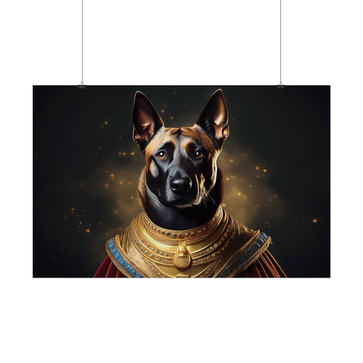Belgian Malinois Renaissance Dog Portrait Wall Print, Art Print, Art Print, Animal Lover Home Decor, Dog Wall Art, wall art