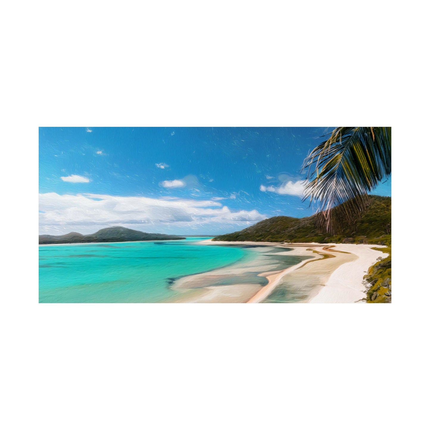 Whitehaven Beach Australia Coastal Print | Style 1 | Wall Art | Wall Print