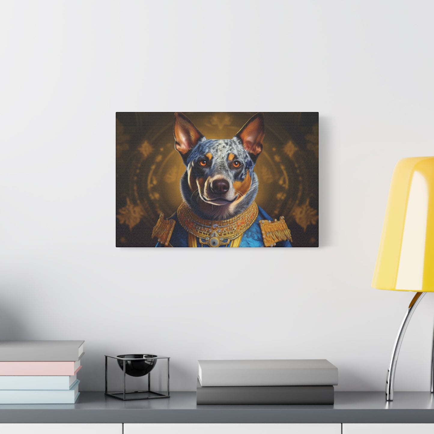 Australian Cattle Dog Renaissance Pet Portrait on Canvas | wall art | wall print
