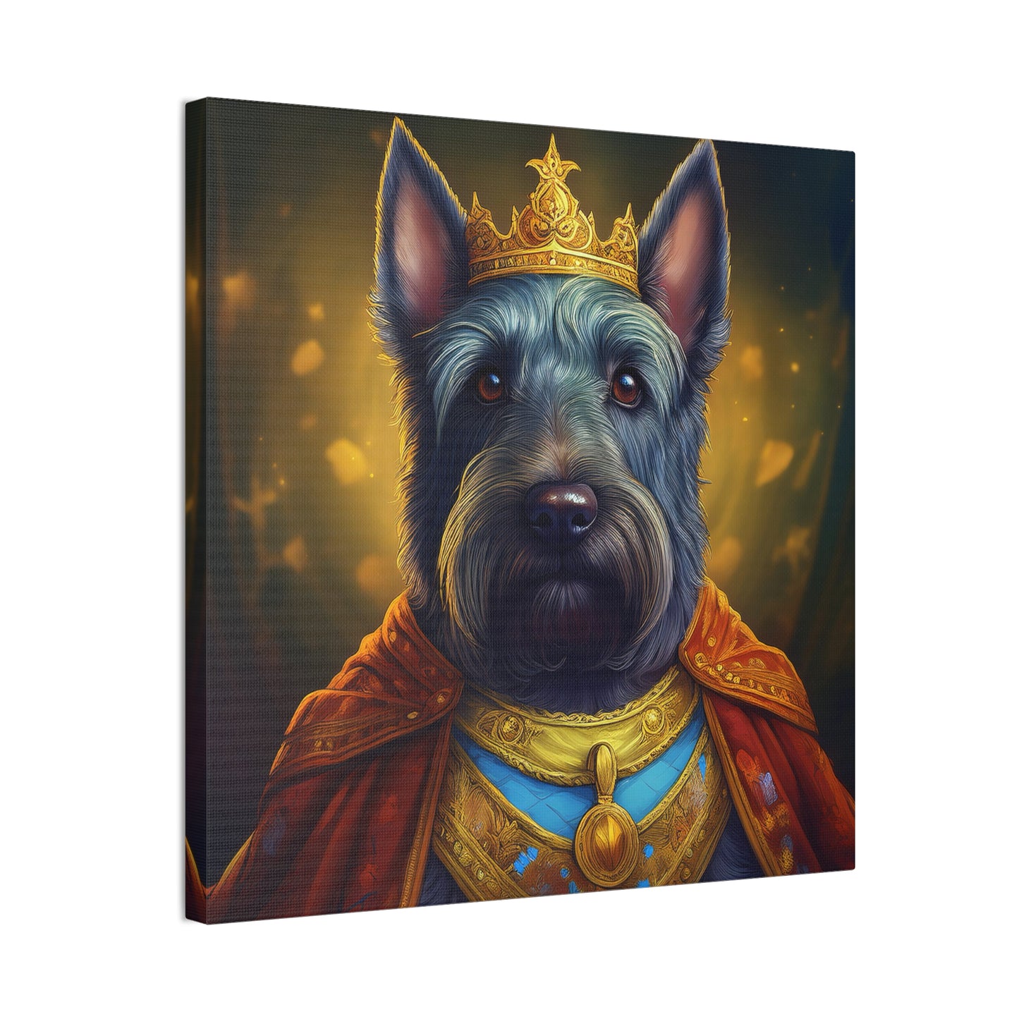 Scottish Terrier Renaissance Pet Portrait on Canvas | Wall art, wall print, dog portrait, dog art