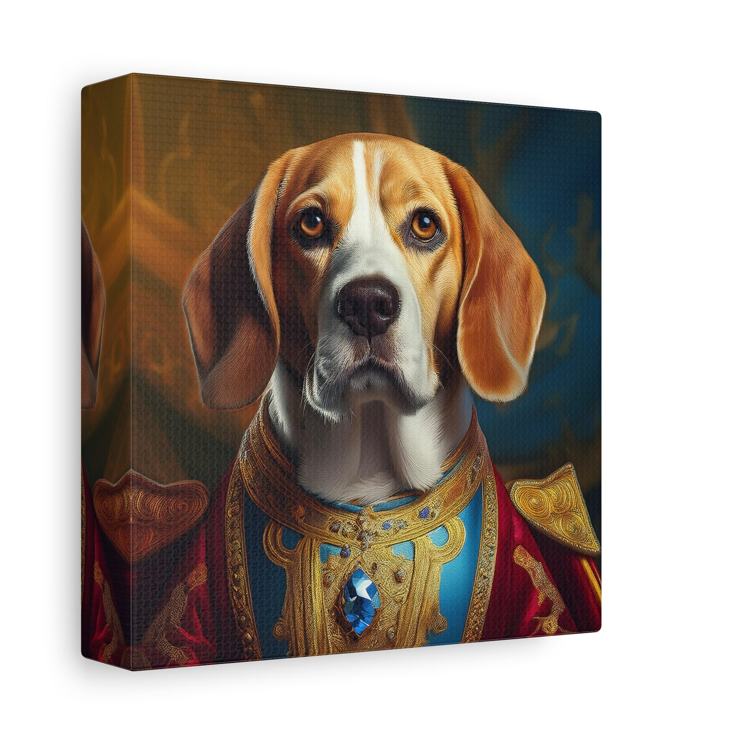 Beagle Renaissance Pet Dog Portrait - Canvas, wall art, wall print, dog portrait, dog art
