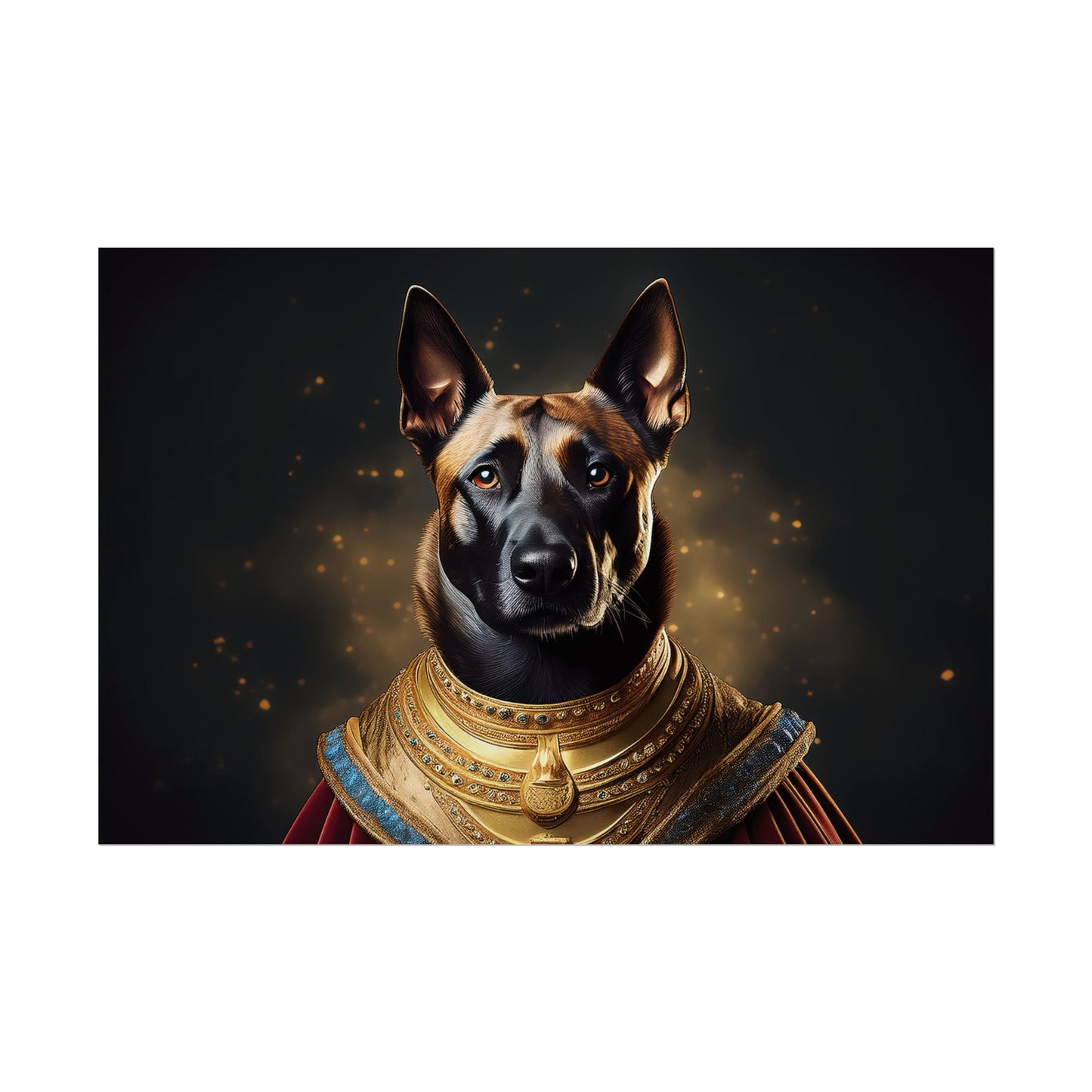 Belgian Malinois Renaissance Dog Portrait Wall Print, Art Print, Art Print, Animal Lover Home Decor, Dog Wall Art, wall art