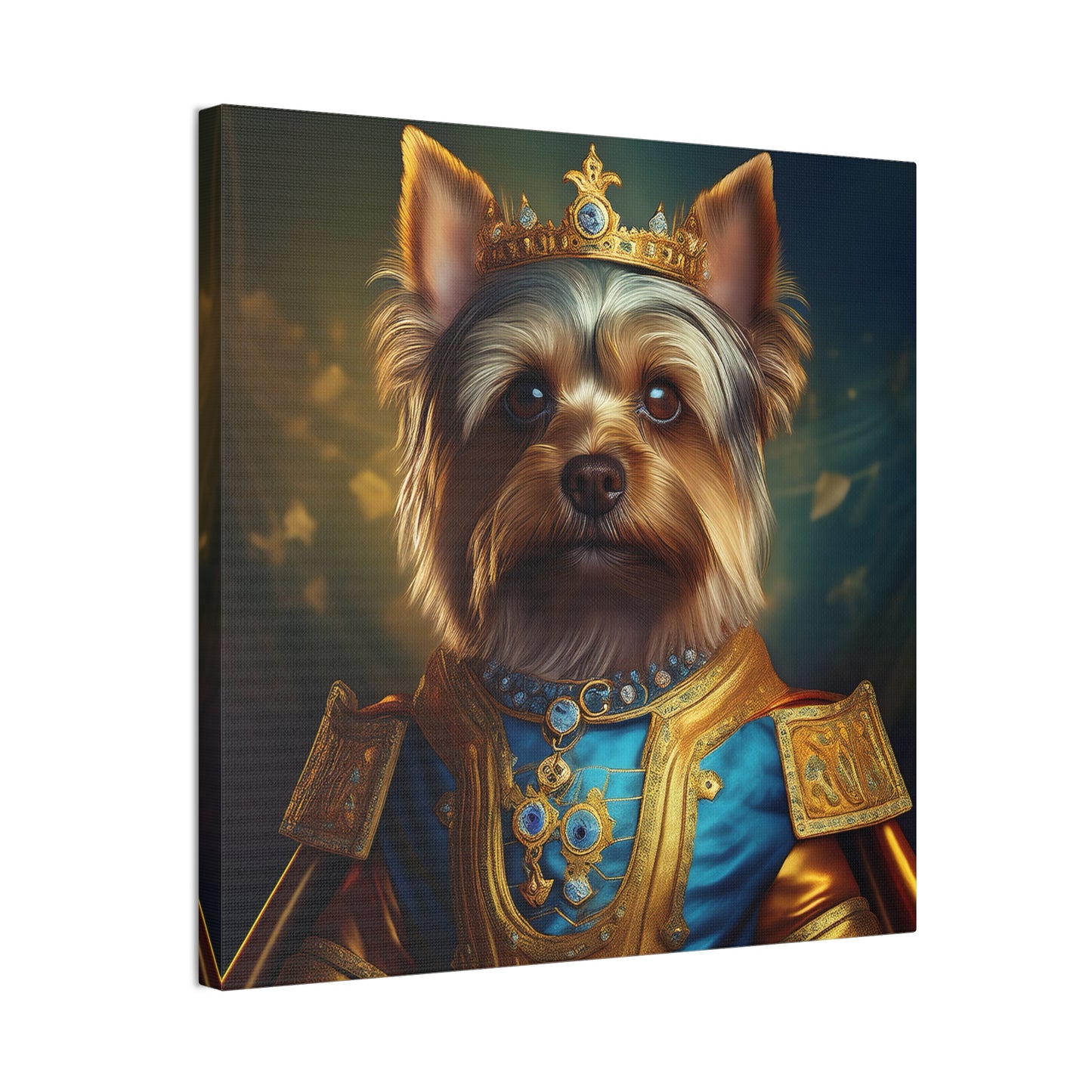Yorkshire Terrier Renaissance Pet Portrait on Canvas | Wall Art | Wall Print | Dog Art