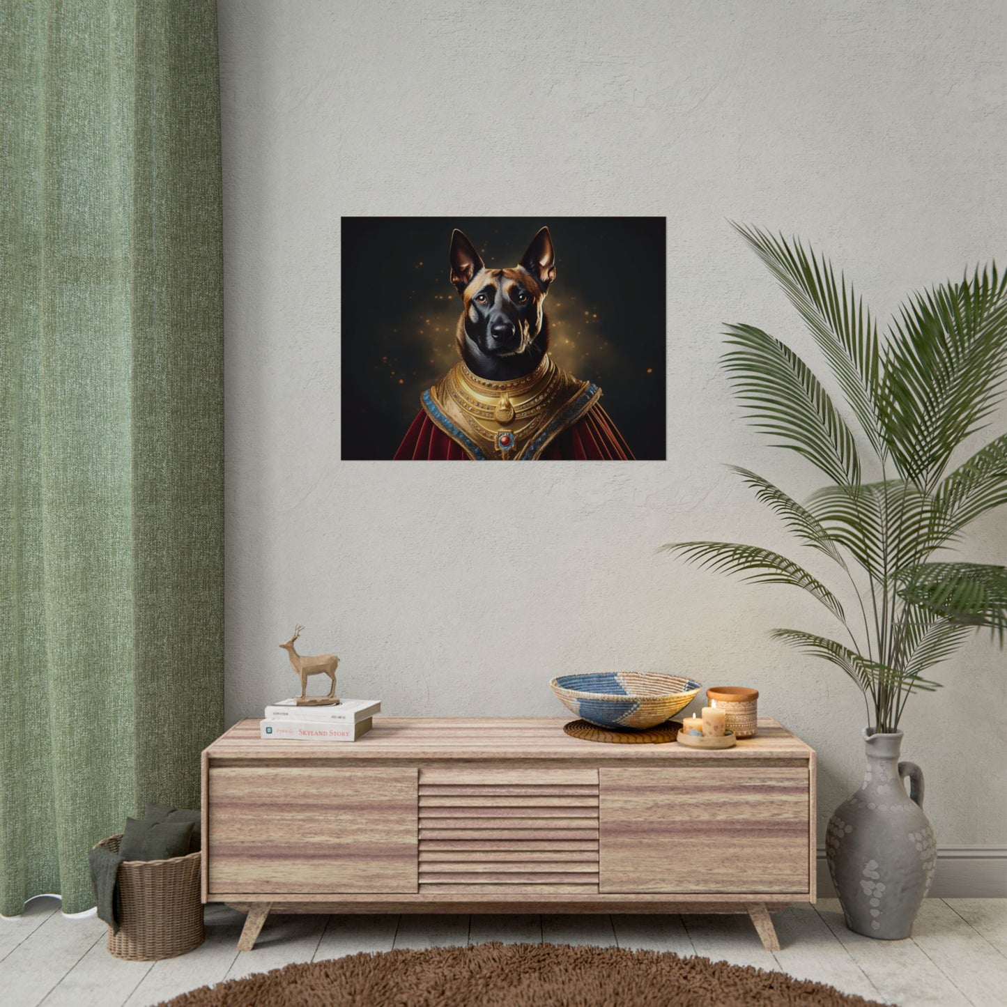 Belgian Malinois Renaissance Dog Portrait Wall Print, Art Print, Art Print, Animal Lover Home Decor, Dog Wall Art, wall art
