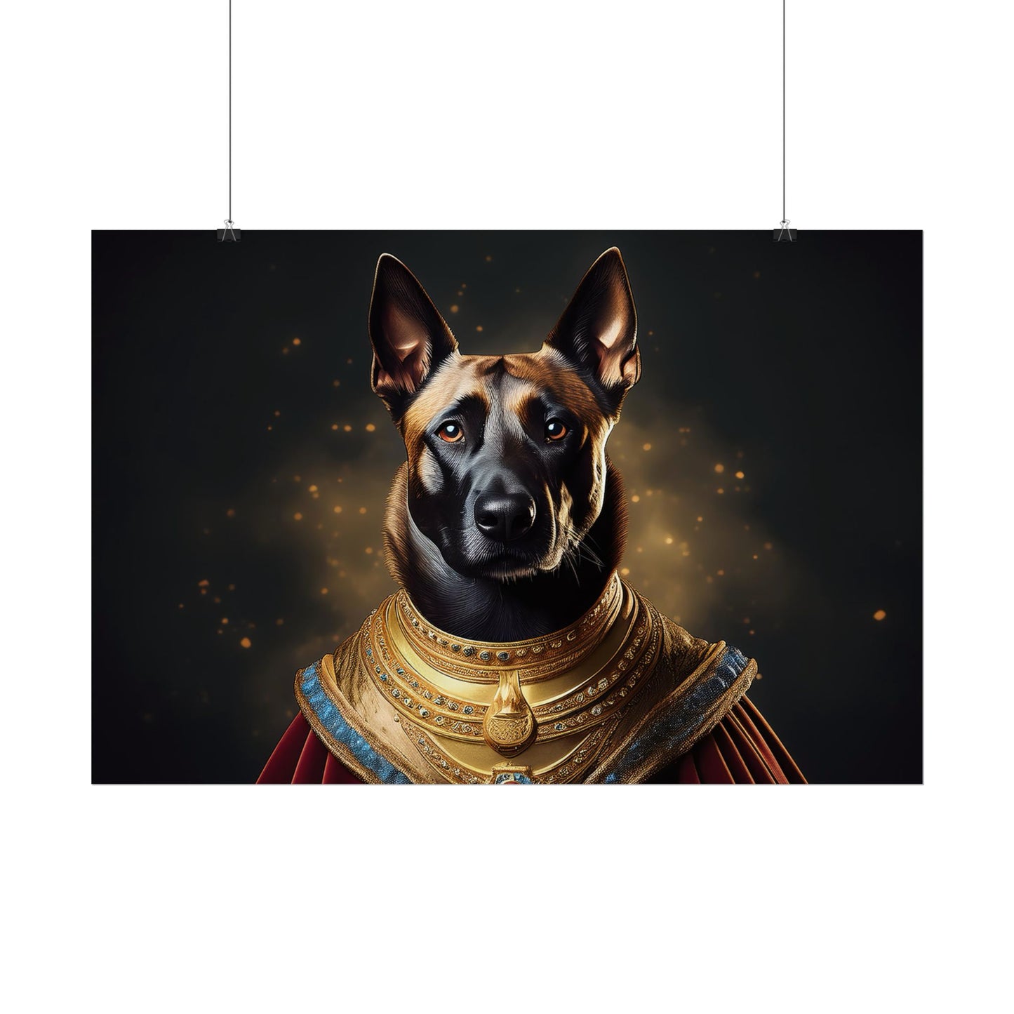 Belgian Malinois Renaissance Dog Portrait Wall Print, Art Print, Art Print, Animal Lover Home Decor, Dog Wall Art, wall art