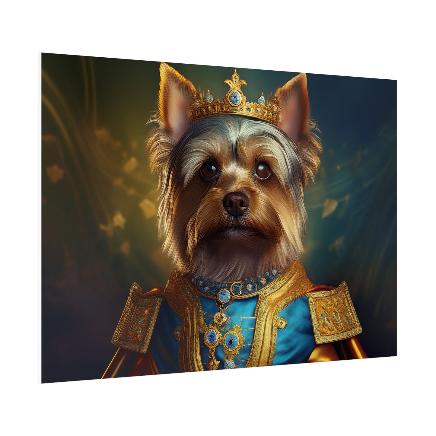 Yorkshire Terrier Dog Renaissance Pet Portrait Print | Wall Art | Wall Print | Dog Art